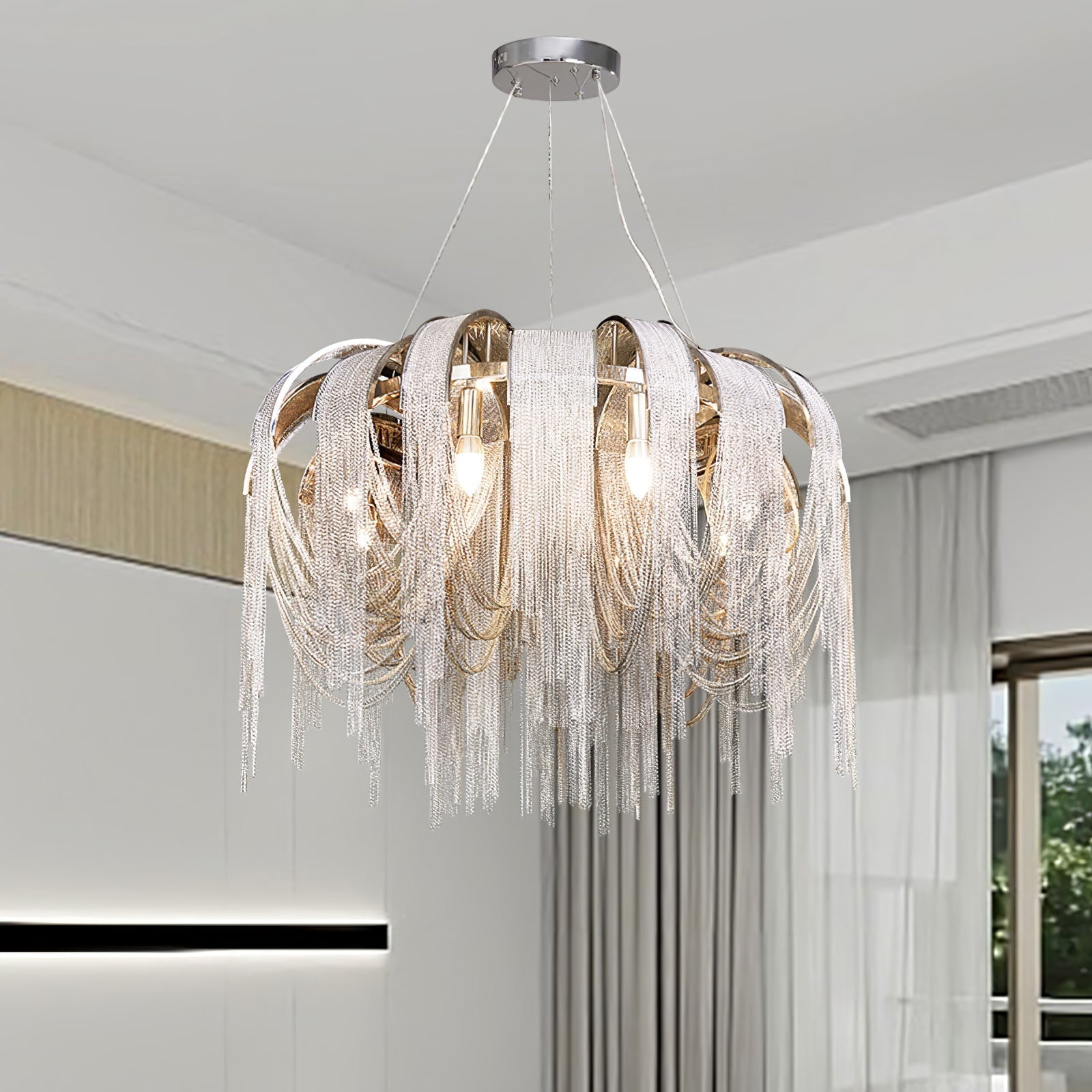 Length Chains Chandelier - Blowlighting