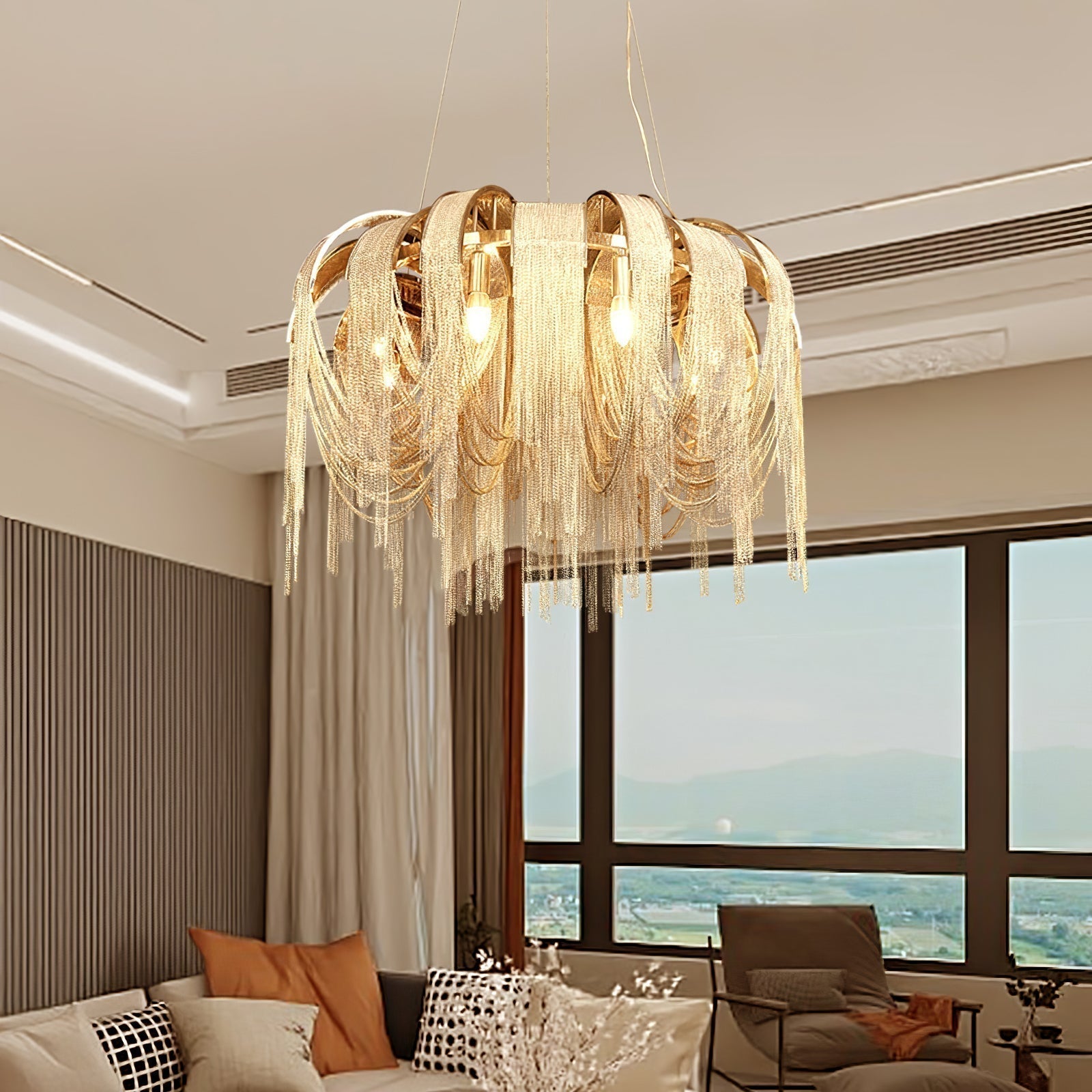 Length Chains Chandelier - Blowlighting
