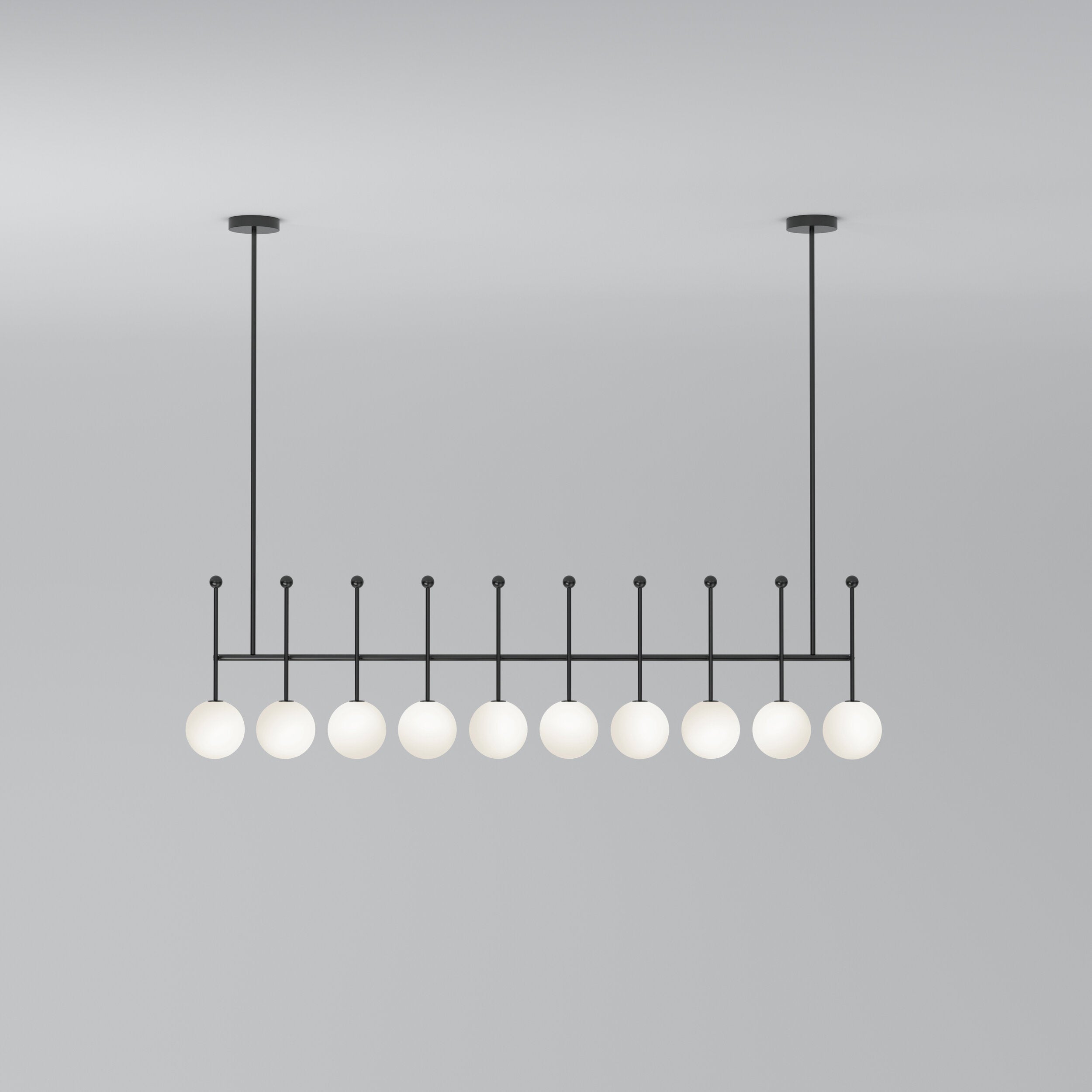 Vavele Vintage Industrial Straight Metal Glass Pendant Lamp - Lamp Copper