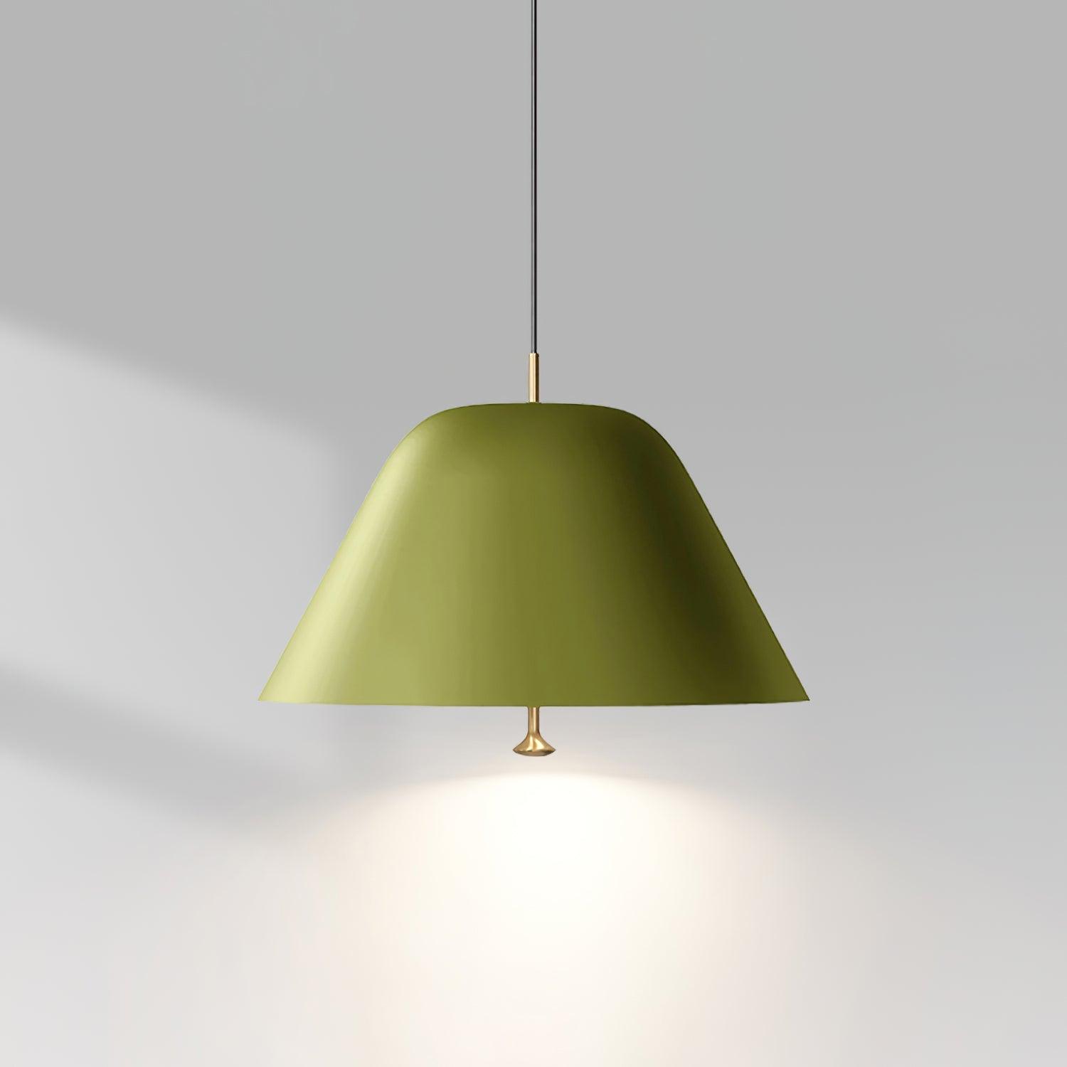 Pendant Lamp Modern Metal Shade in Green and White Minimalist - Letslighting