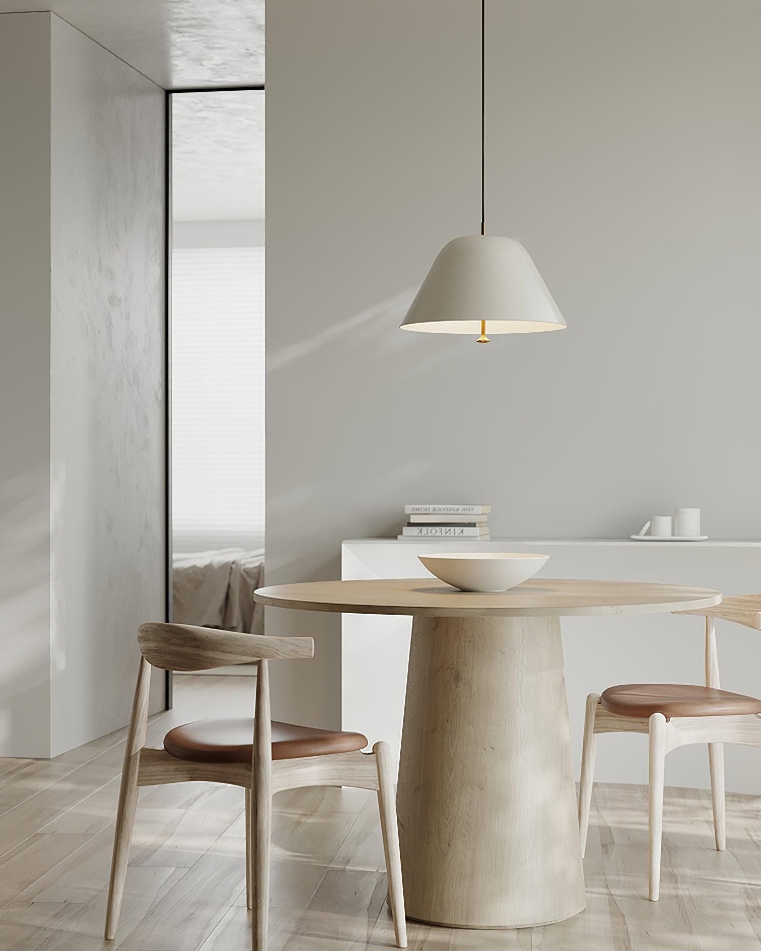Pendant Lamp Modern Metal Shade in Green and White Minimalist - Letslighting