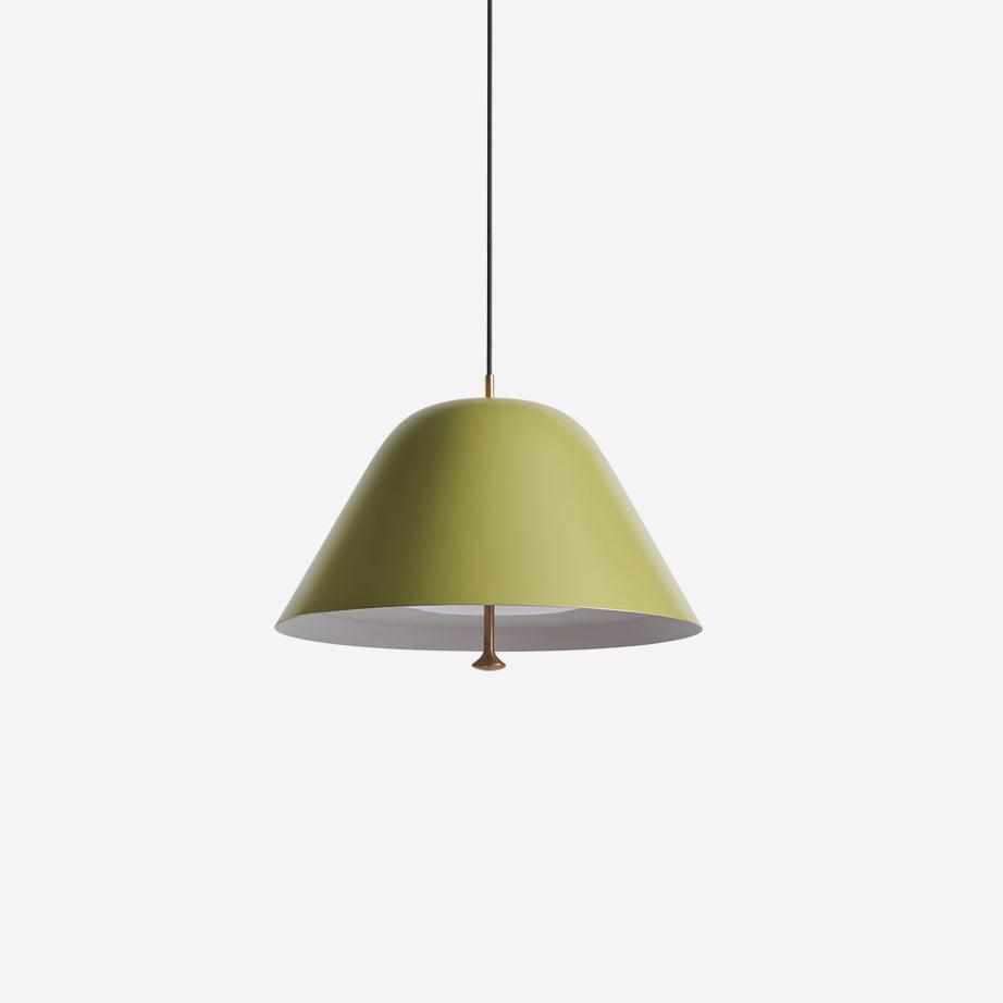 Pendant Lamp Modern Metal Shade in Green and White Minimalist - Letslighting