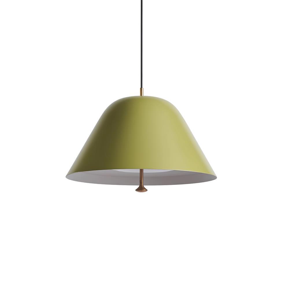 Pendant Lamp Modern Metal Shade in Green and White Minimalist - Letslighting