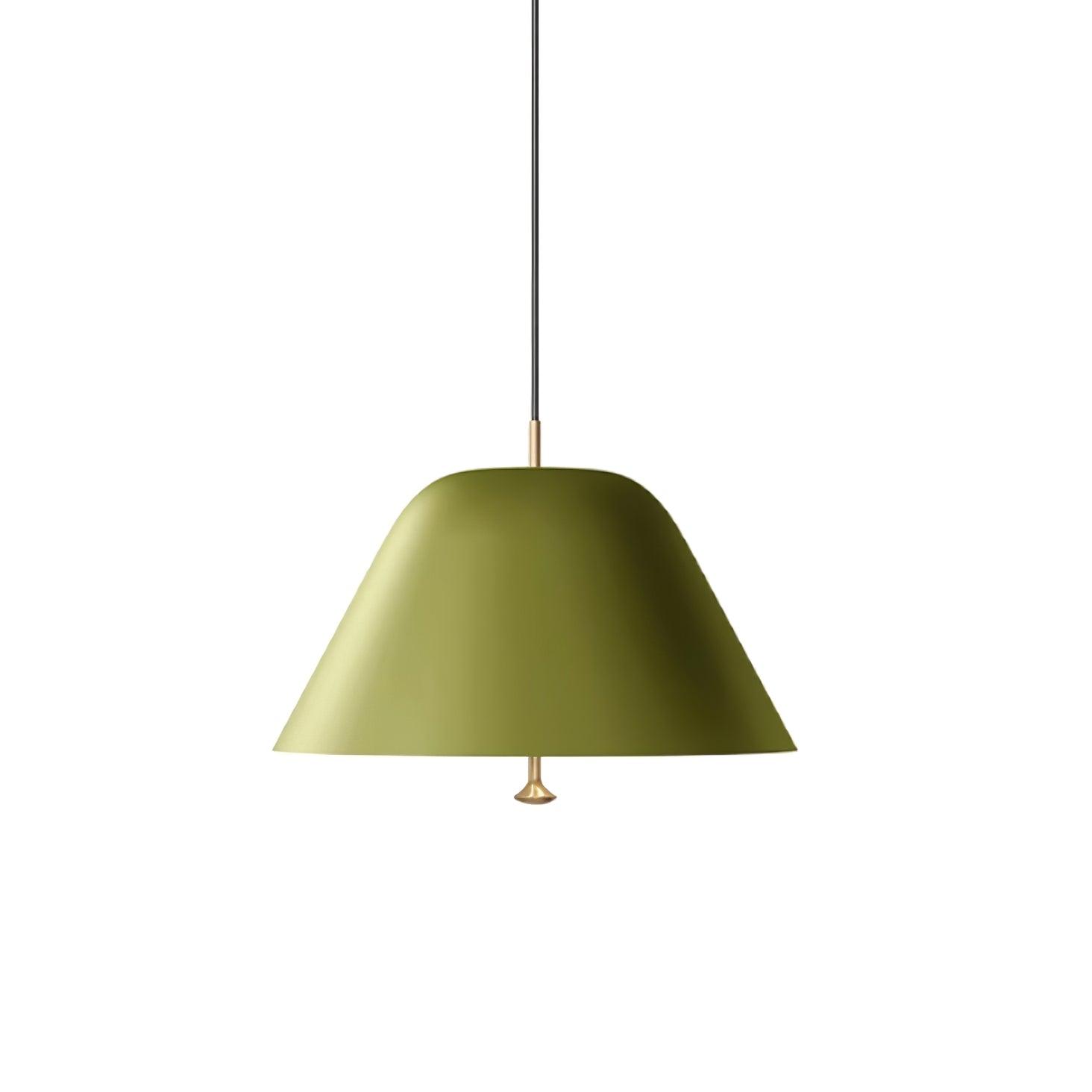 Pendant Lamp Modern Metal Shade in Green and White Minimalist - Letslighting