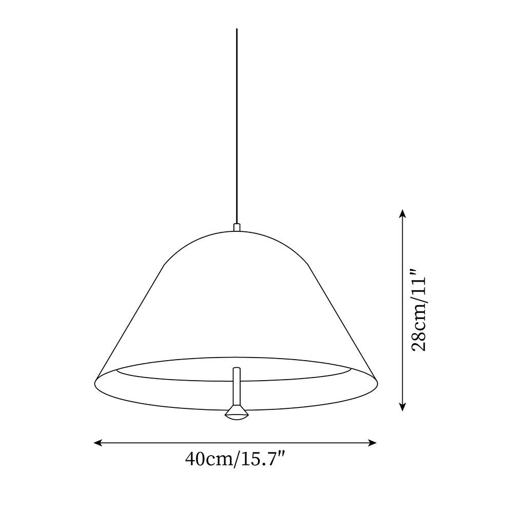 Pendant Lamp Modern Metal Shade in Green and White Minimalist - Letslighting
