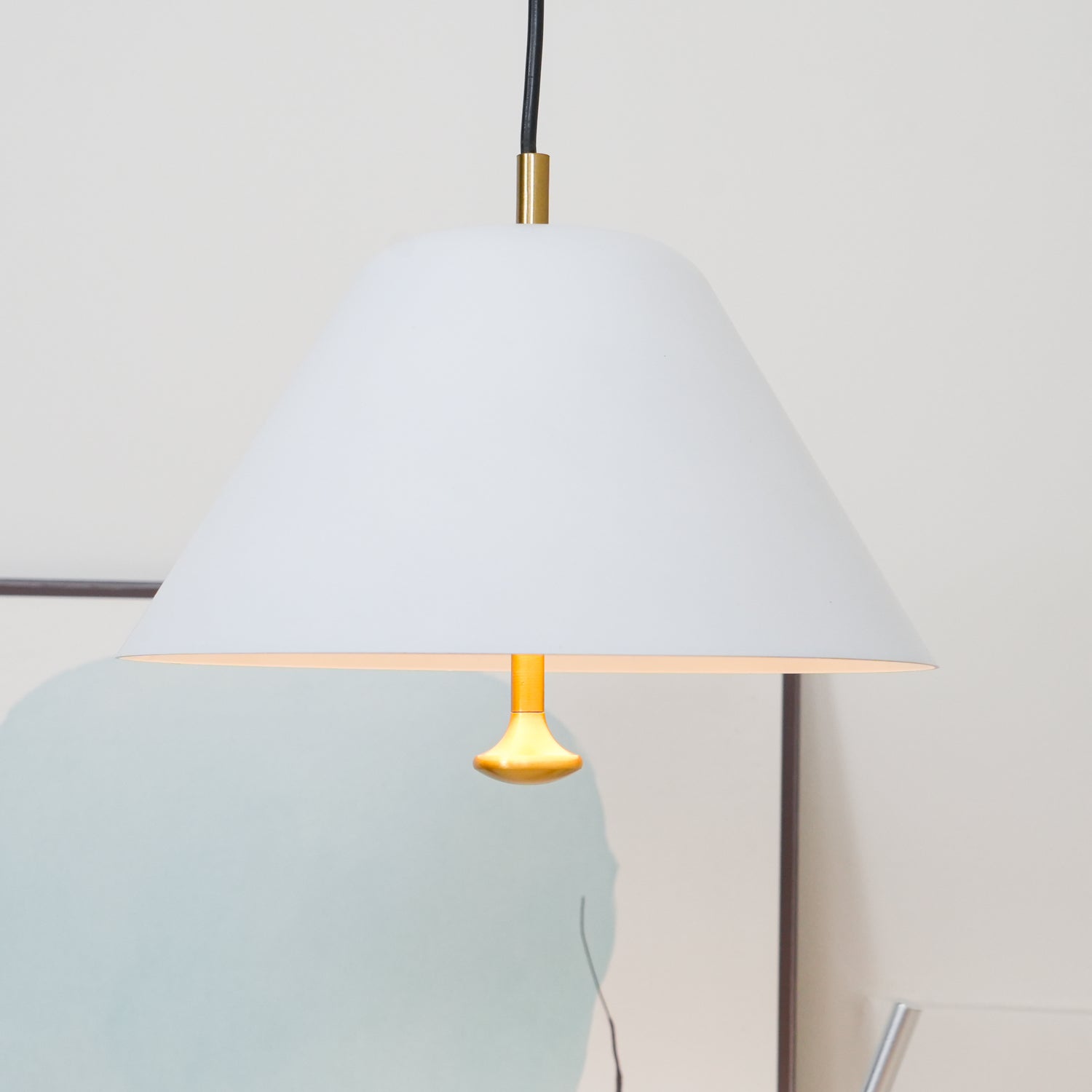 Pendant Lamp Modern Metal Shade in Green and White Minimalist - Letslighting