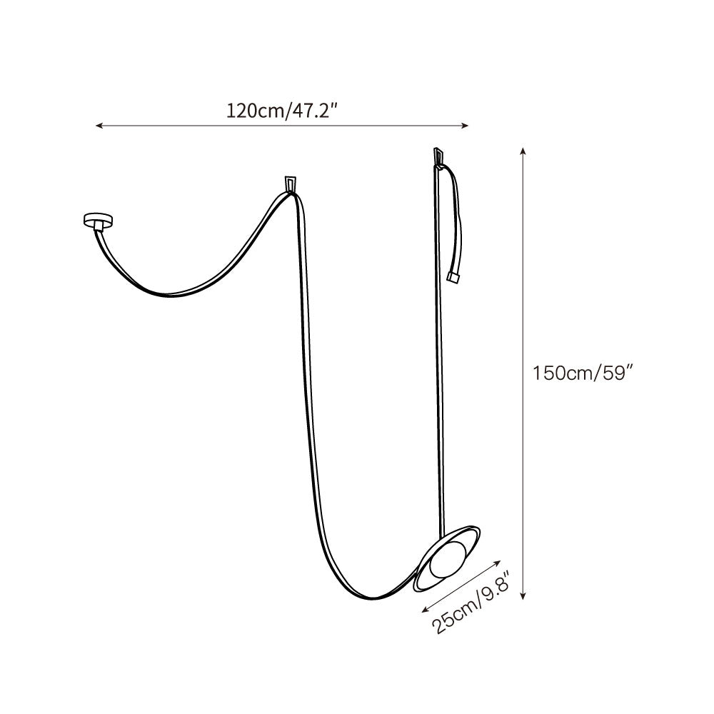 Olnoran Modern Minimalist Rail Leather Travertine Pendant Lamp - Lamp Copper