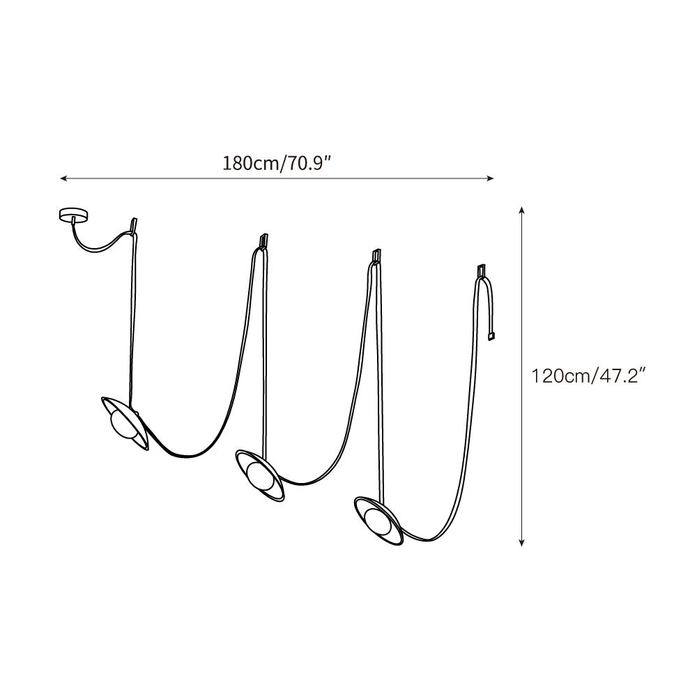 Olnoran Modern Minimalist Rail Leather Travertine Pendant Lamp - Lamp Copper