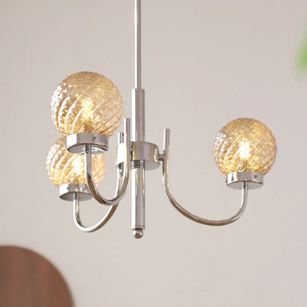Valentina Moda LED Lanpade a Sospensione Vetro Metallo Camera da Letto