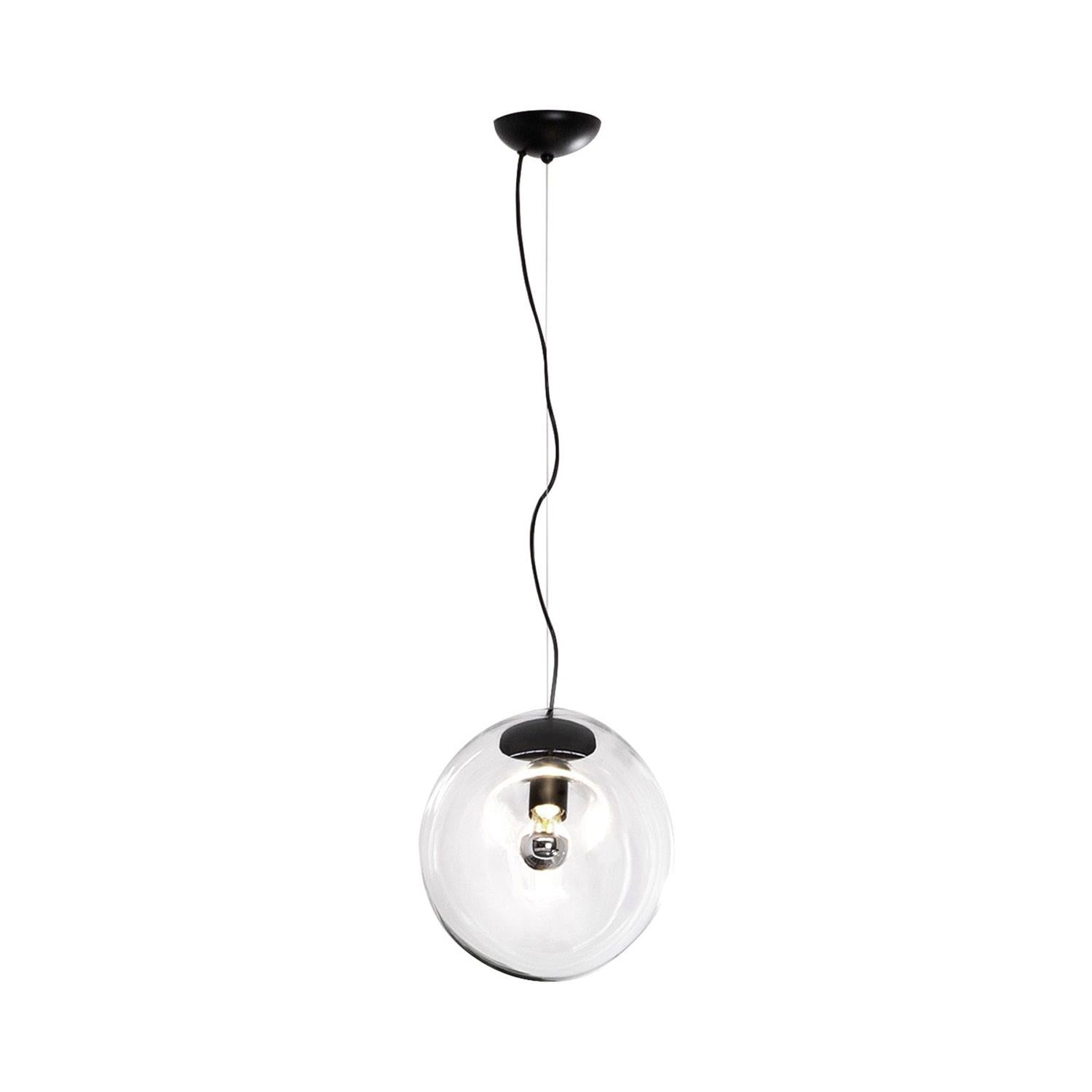 Lymara Modern Minimalist Black Glass Pendant Light - Lamp Copper