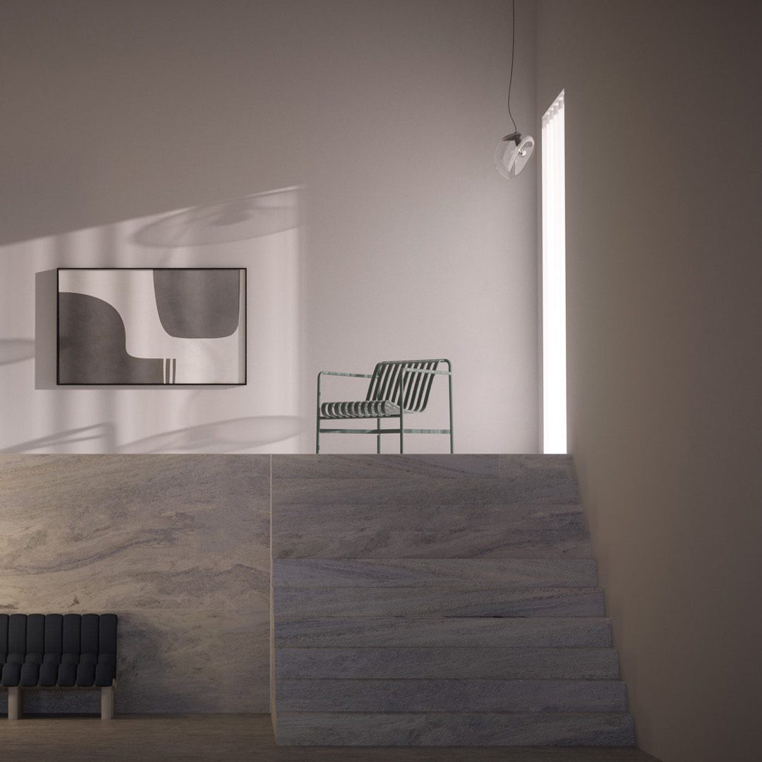 Lymara Modern Minimalist Black Glass Pendant Light - Lamp Copper