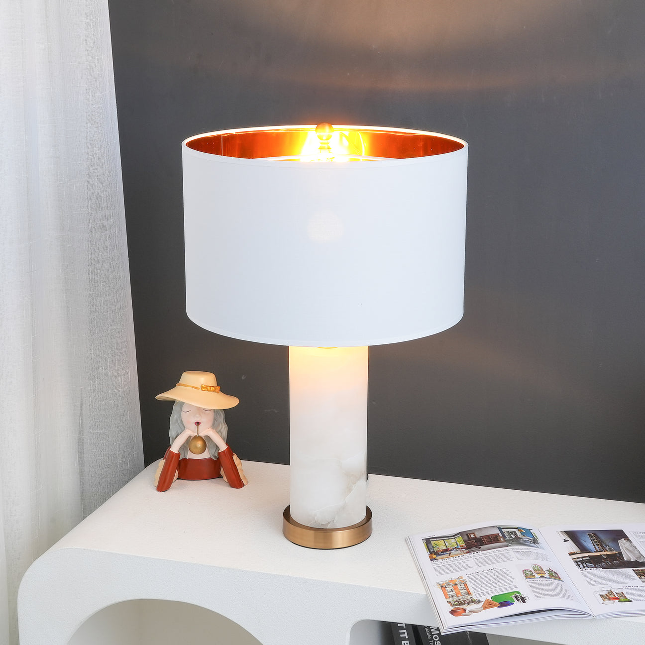 Lineham Table Lamp - Lamp Copper