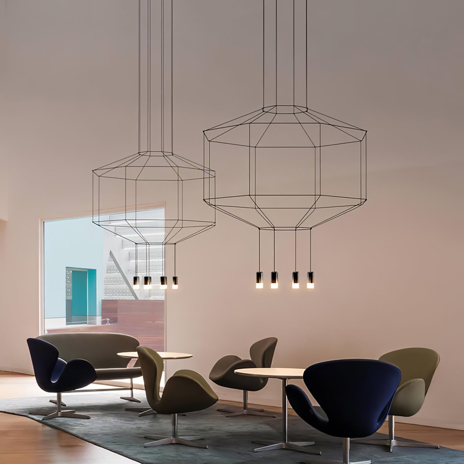 Geometric Lines Pendant Lamp - Blowlighting