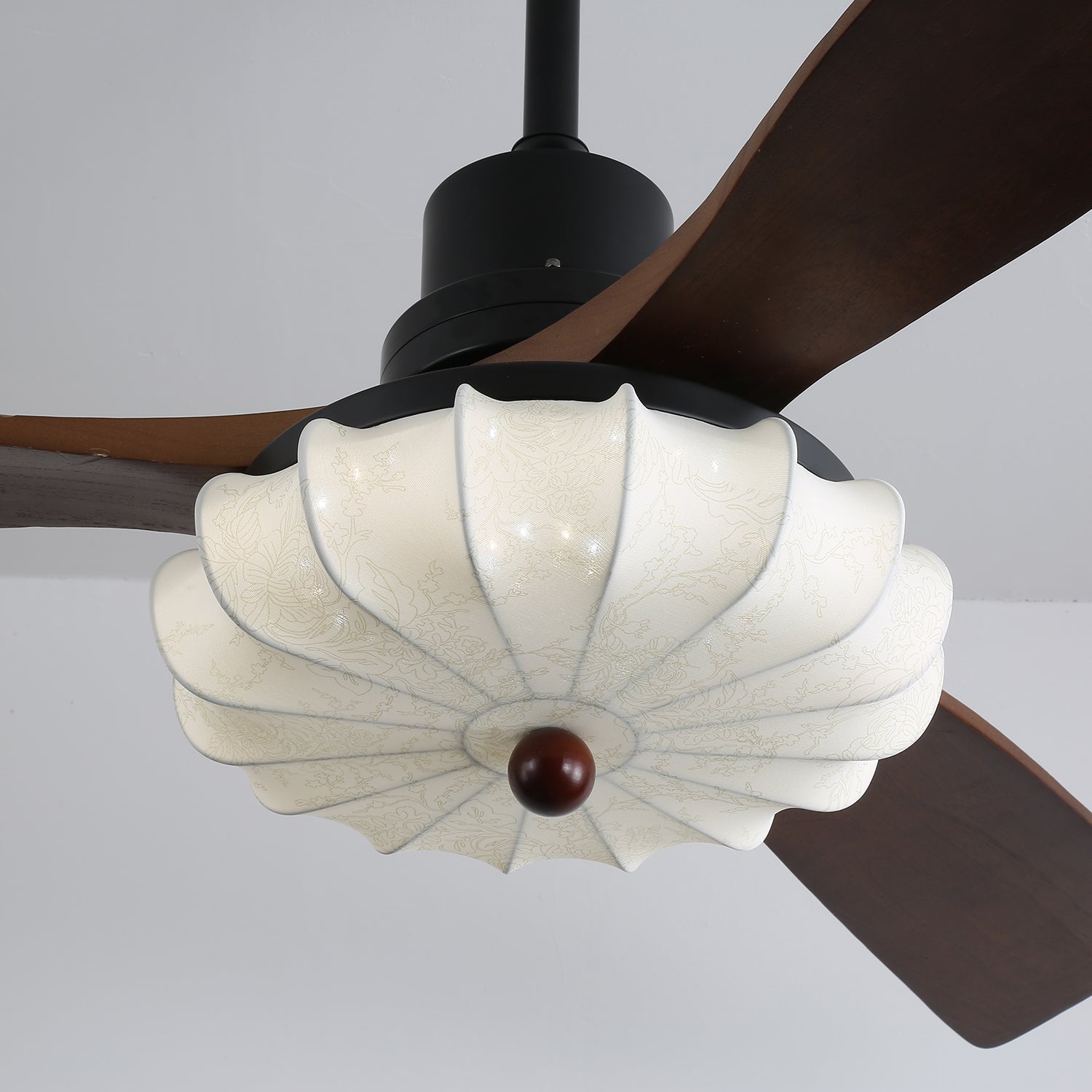 Ventilatore da Soffitto con Luce Jasper Bloom, opzione di diverse dimensioni