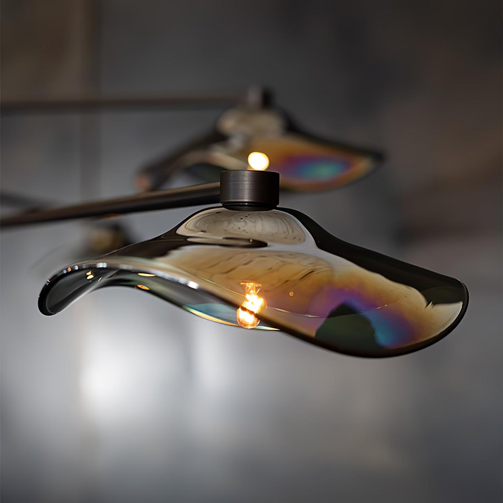 Lotus Leaves Glass Chandelier - Blowlighting
