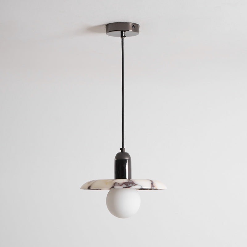 Ulcaran Modern Minimalist Marble Metal Pendant Lamp - Lamp Copper