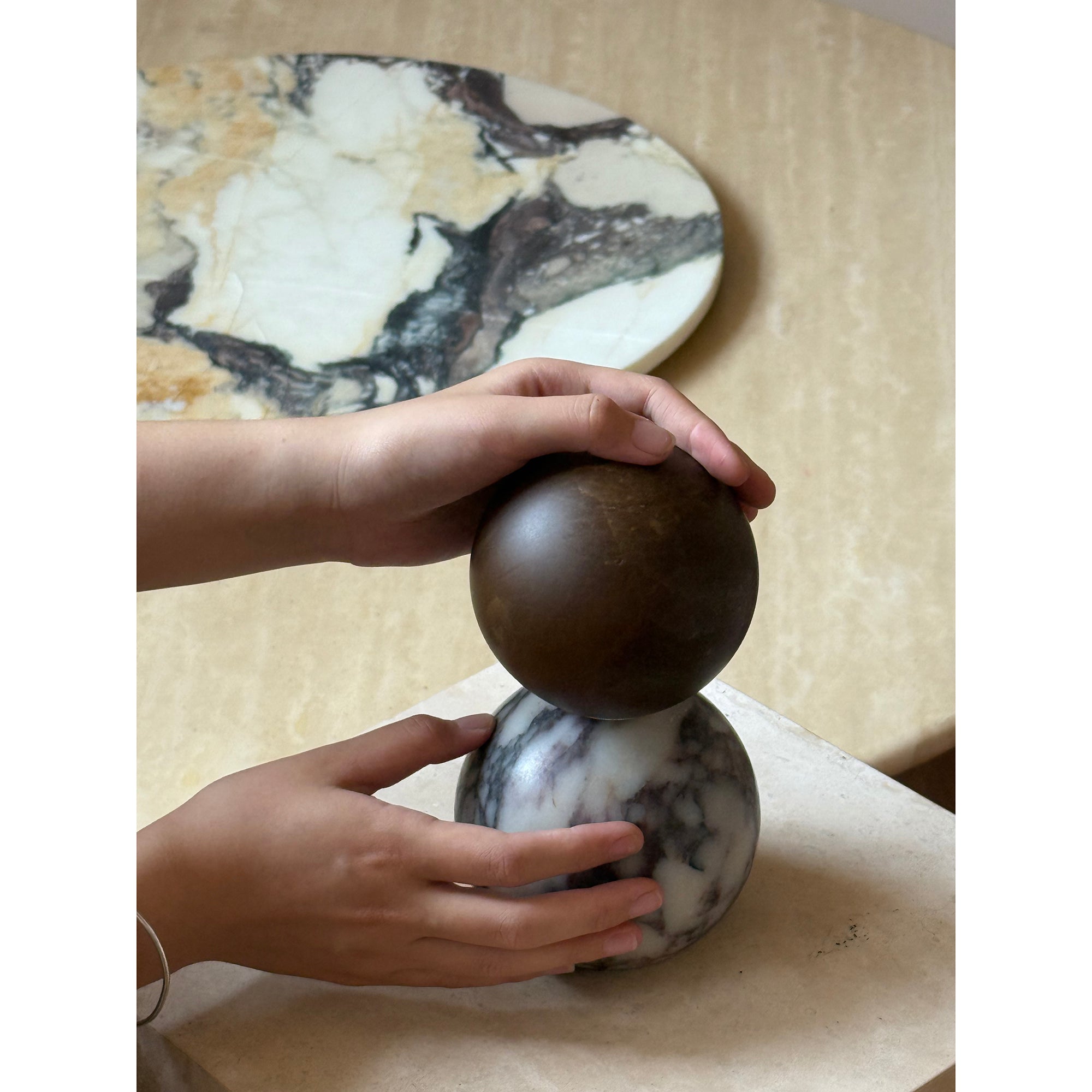 Lucide Marbol Table Lamp - Lamp Copper