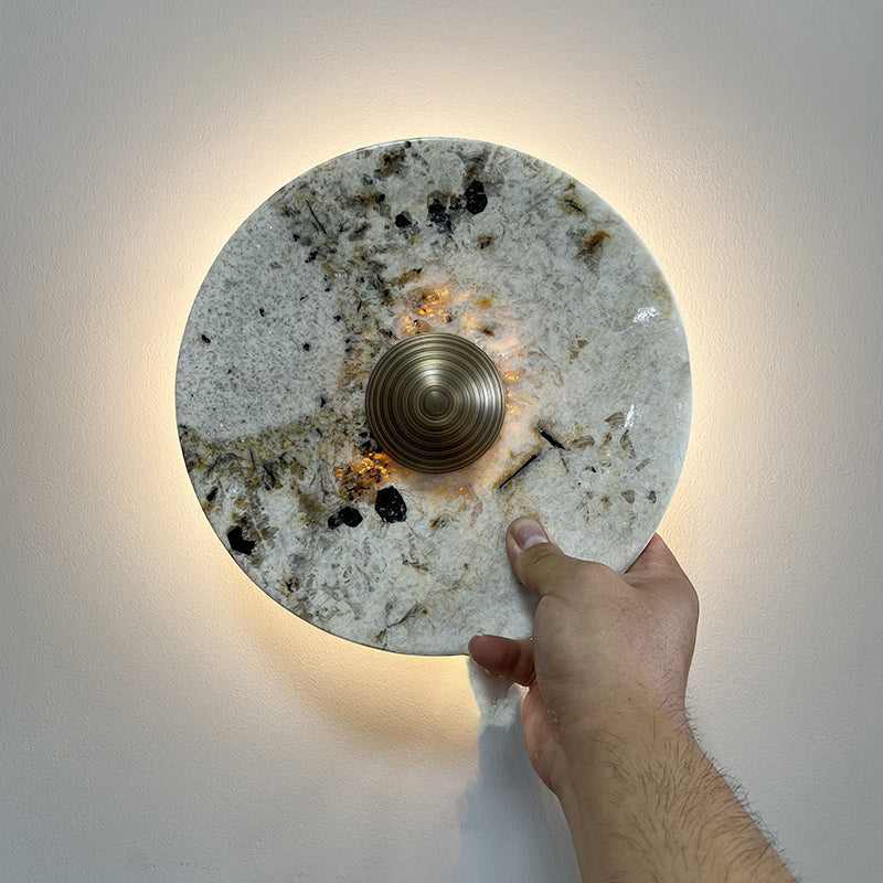 Evraeel Nordic Art Marble Metal Wall Lamp - Lamp Copper
