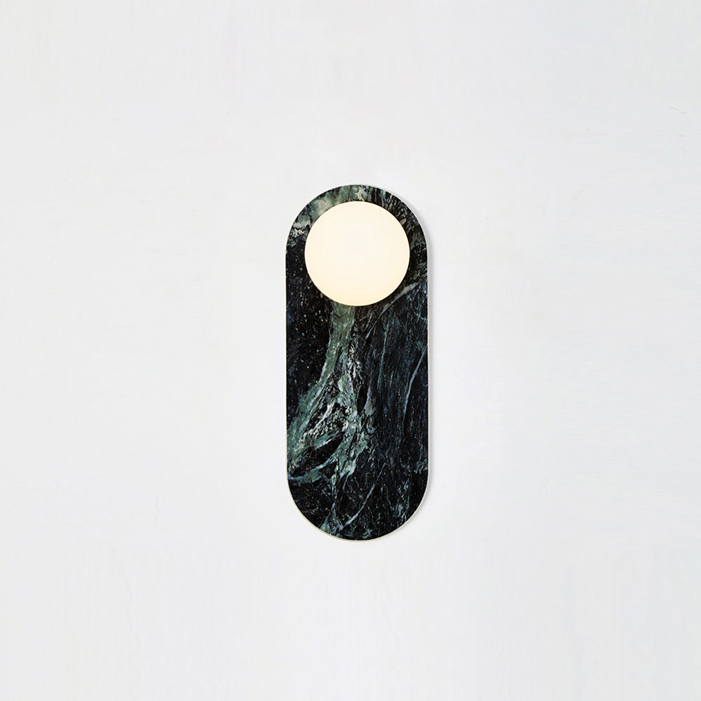 Lucie Premium Nordic Oval Marble Glass Wall Lamp - Lamp Copper