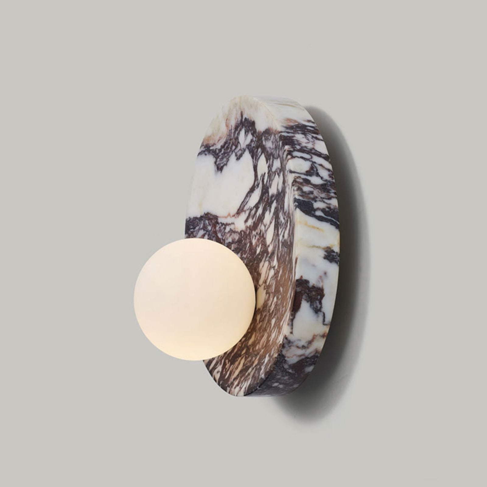 Uphae Premium Nordic Round Marble Glass Wall Lamp - Lamp Copper