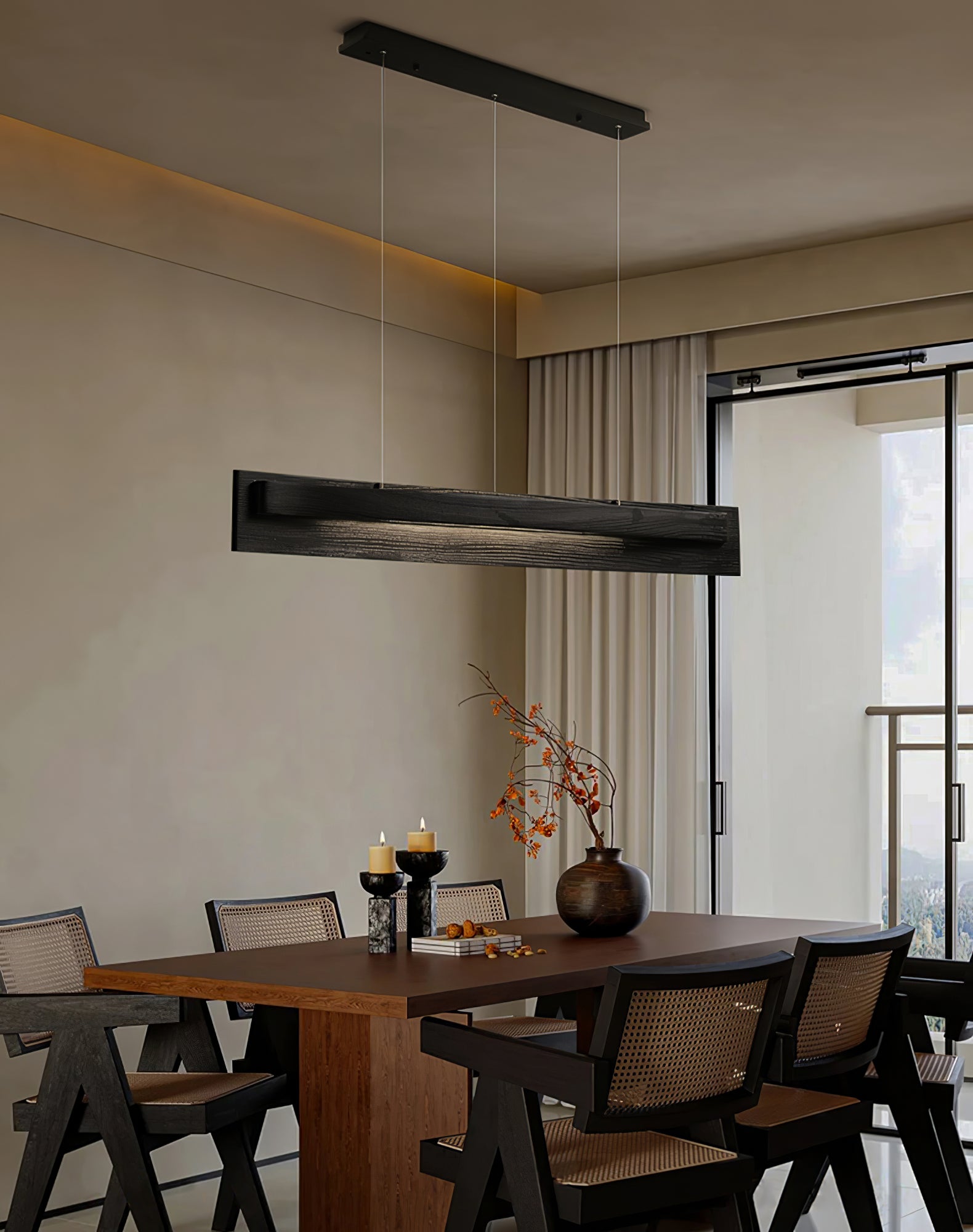 Zaraeyra Minimalist Wood Pendant Light - Blowlighting