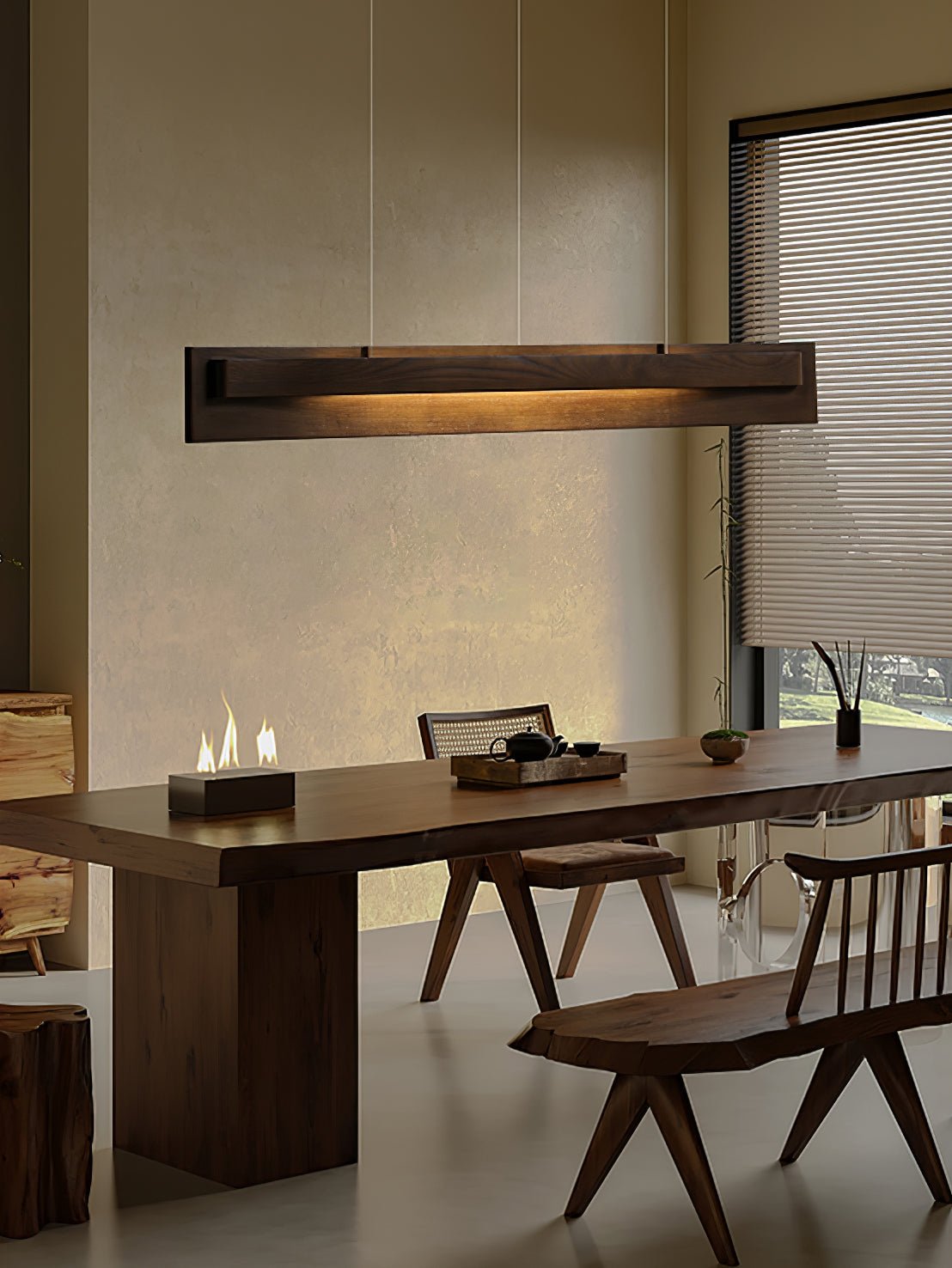 Zaraeyra Minimalist Wood Pendant Light - Blowlighting