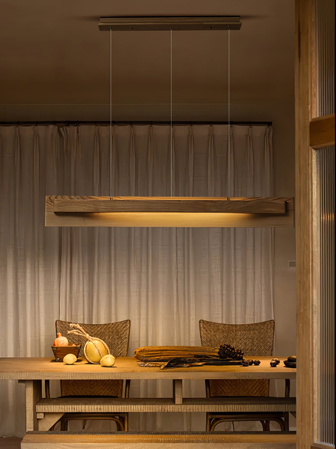 Zaraeyra Minimalist Wood Pendant Light - Blowlighting