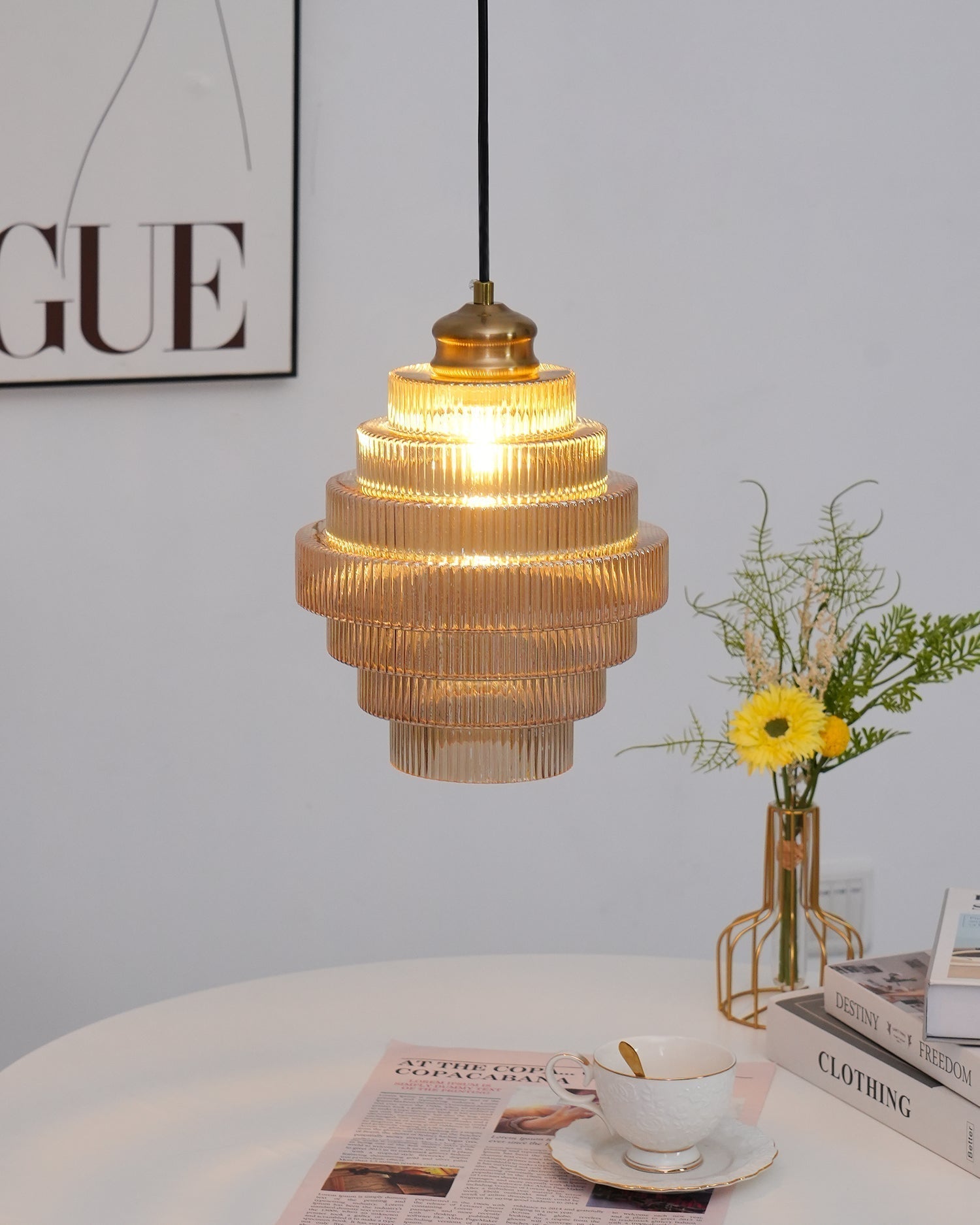 Amara Glass Pendant Lamp - Letslighting