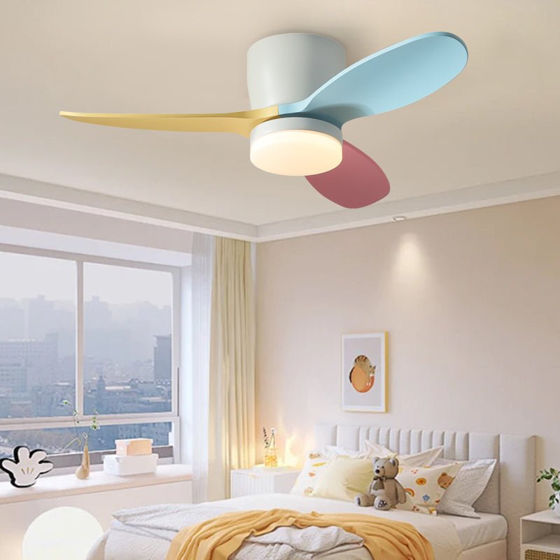 Ventilatore da soffitto con luce Milo Petalo con telecomando portatile