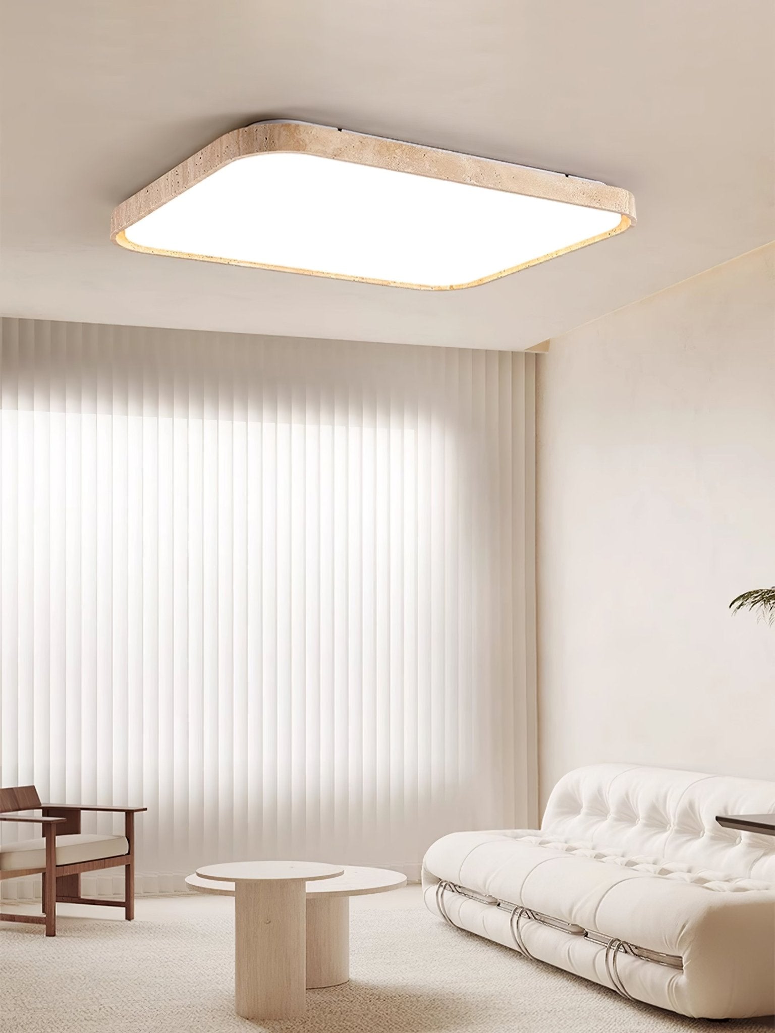 Aisle Travertine Square Ceiling Light - Neutralighting