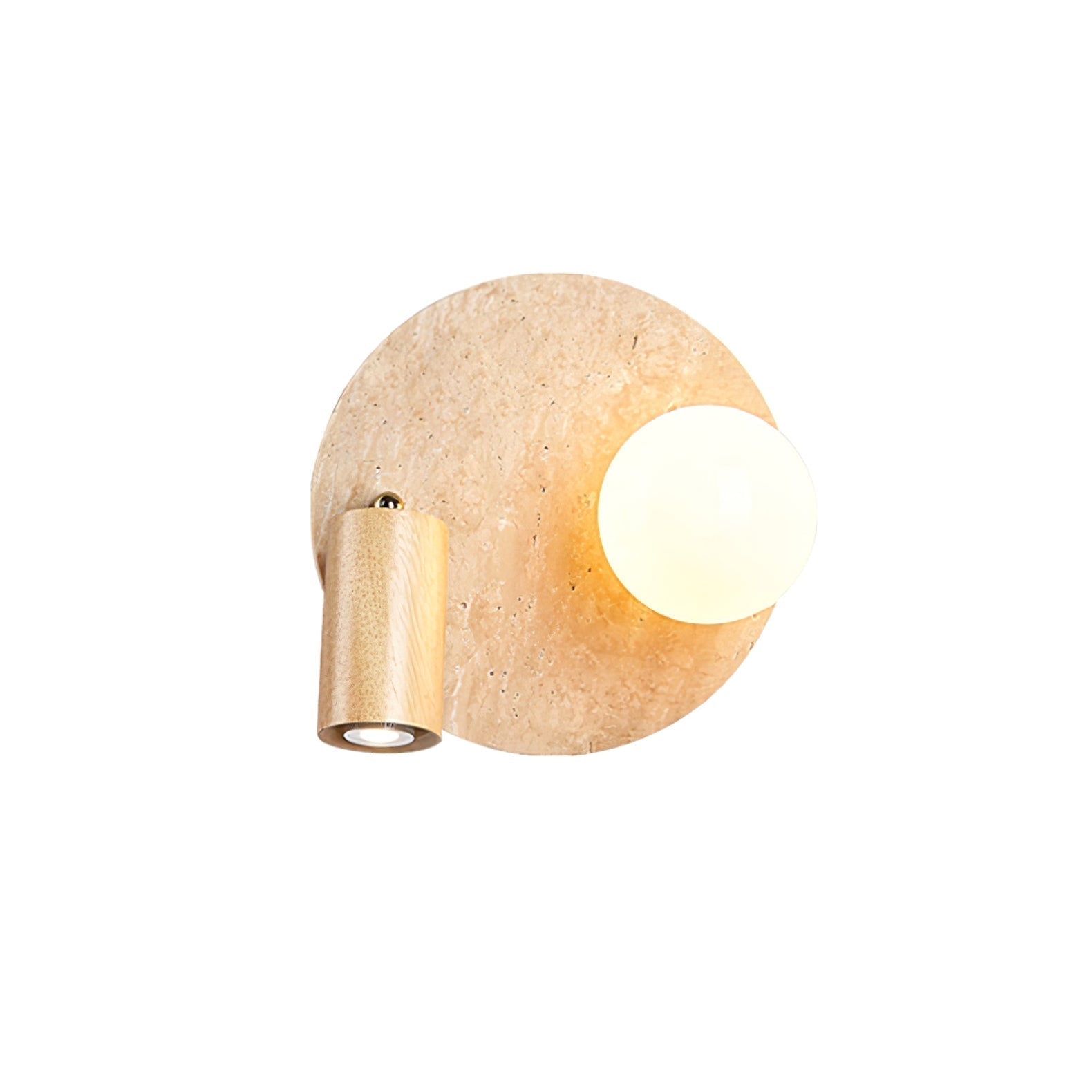 Armara Travertine Disc Wall Light - Neutralighting