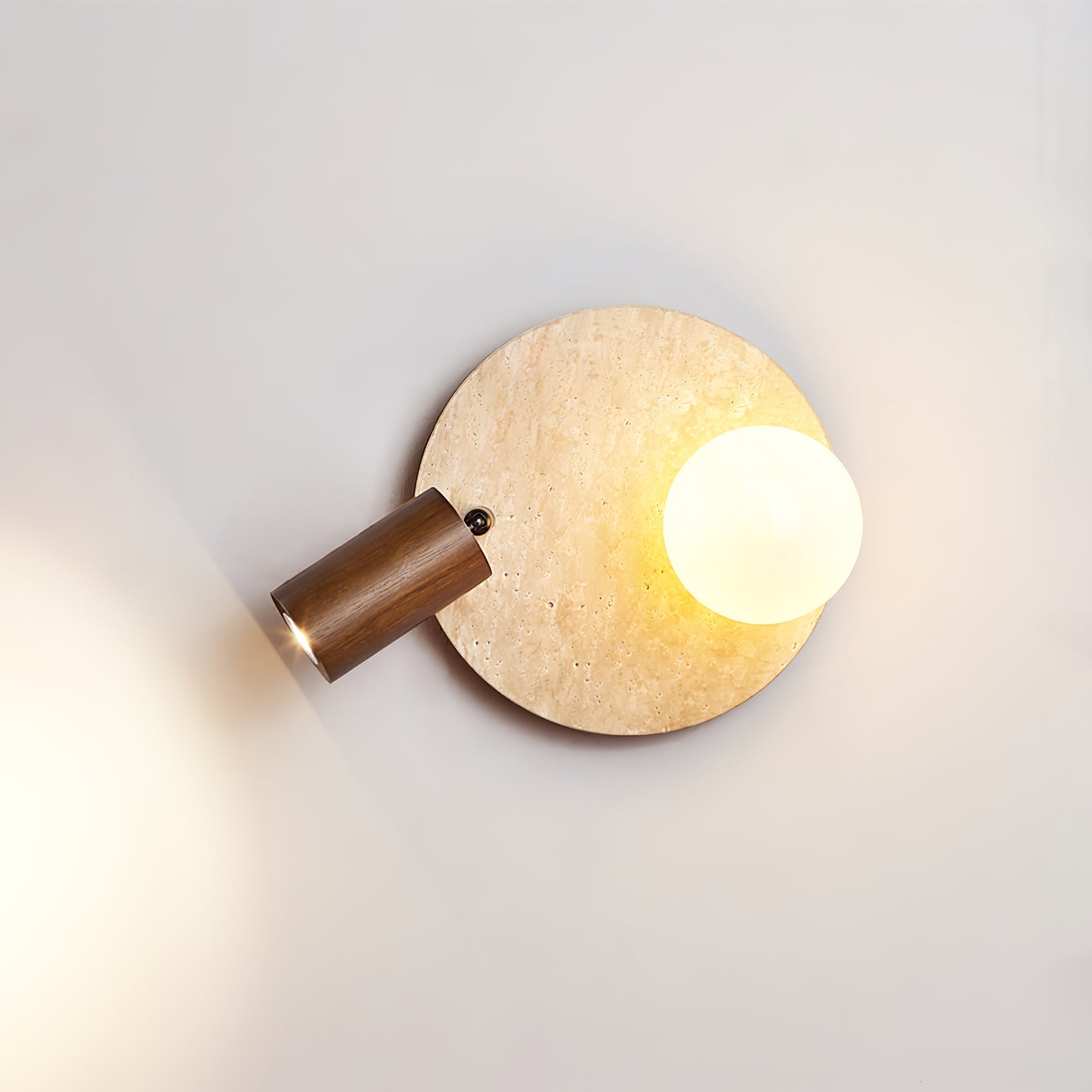 Armara Travertine Disc Wall Light - Neutralighting