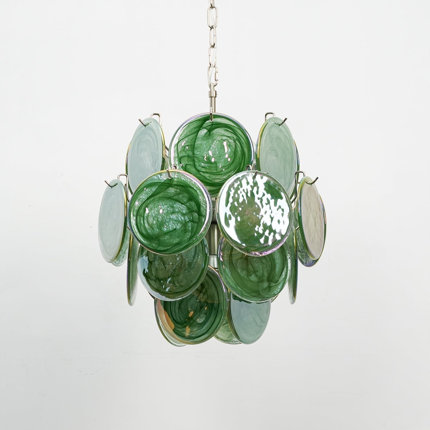 Aurora Chandelier Multicolor Murano Disc Layered Artistic - Neutralighting