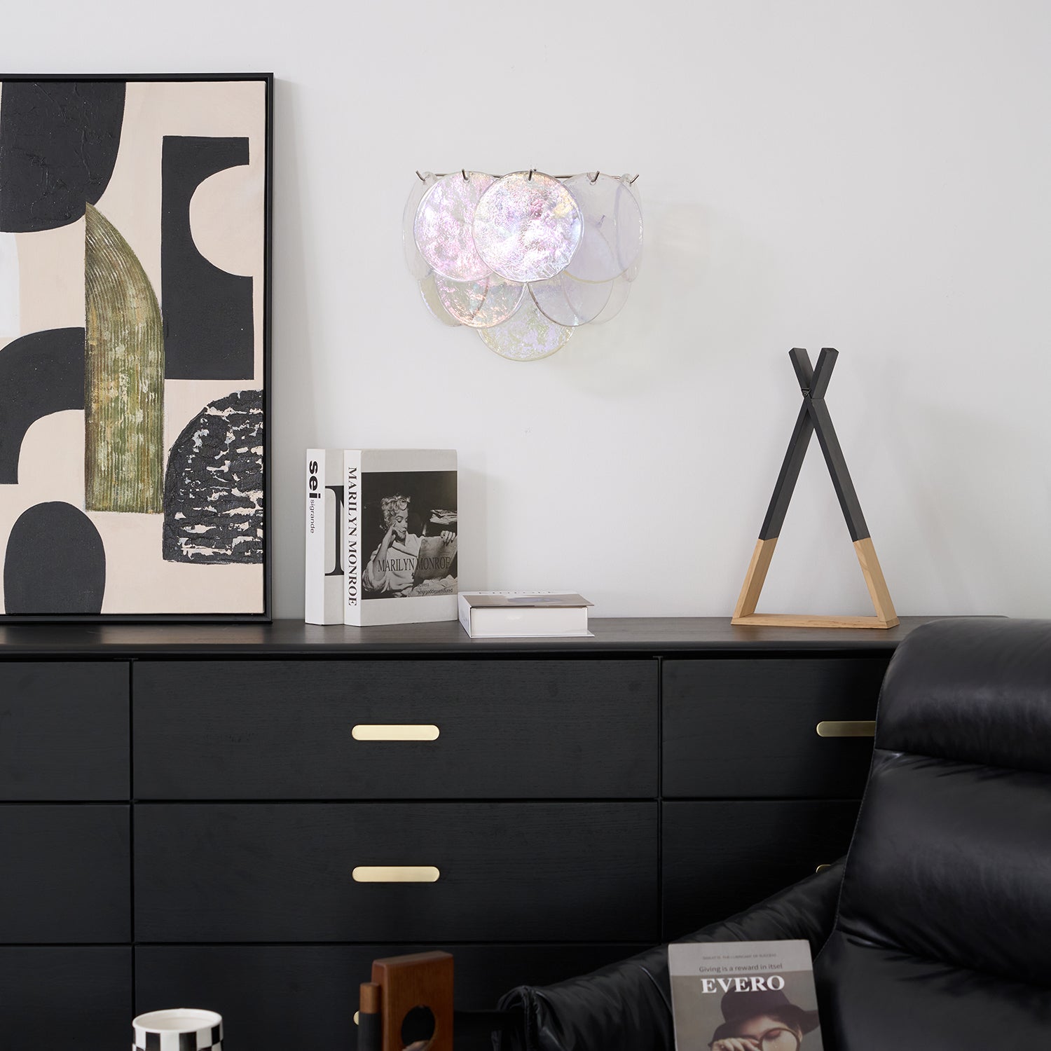 Aurora Wall Lamp Murano Glass Disc Artistic - Blowlighting