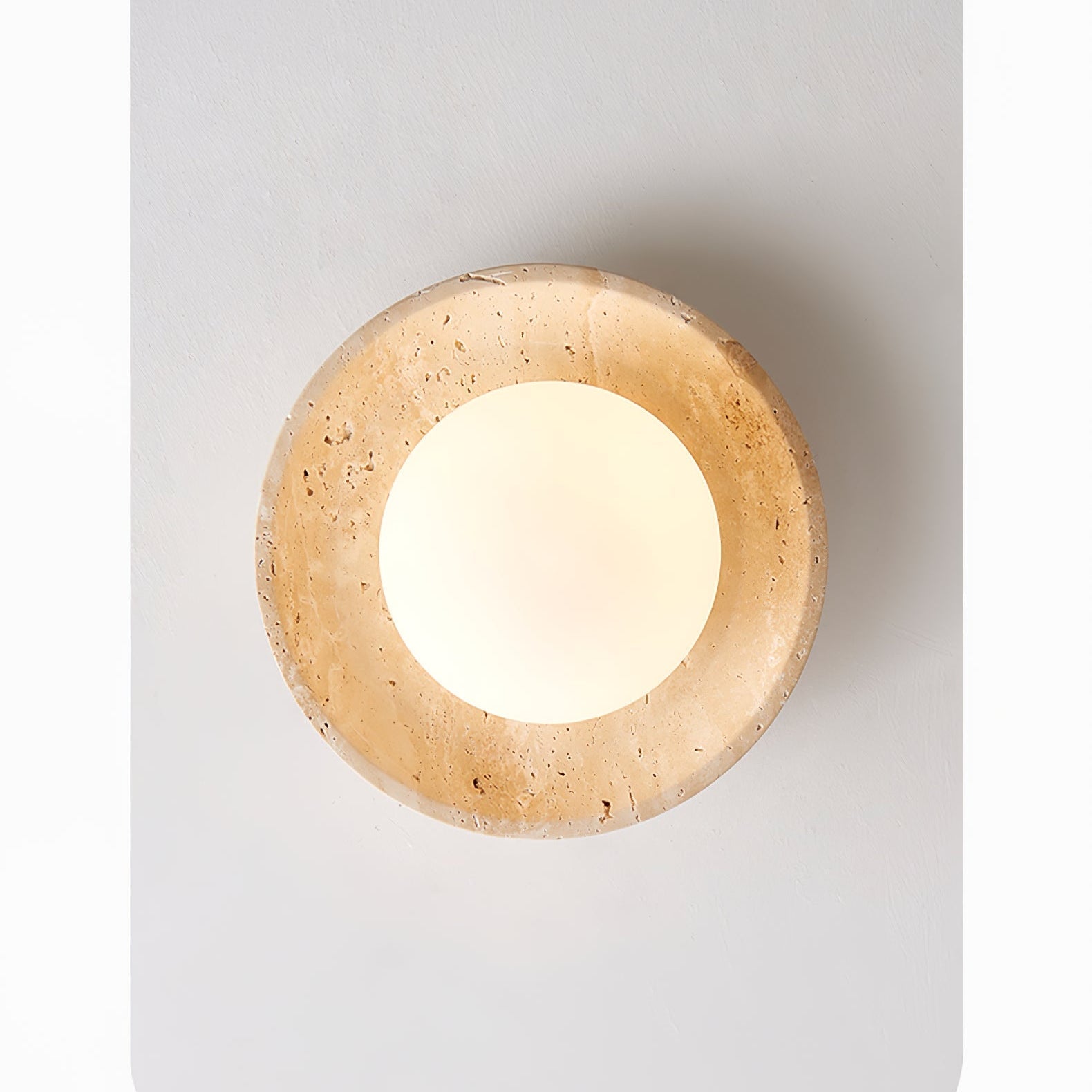 Cataliel Minimalist Travertine Ceiling Light - Neutralighting
