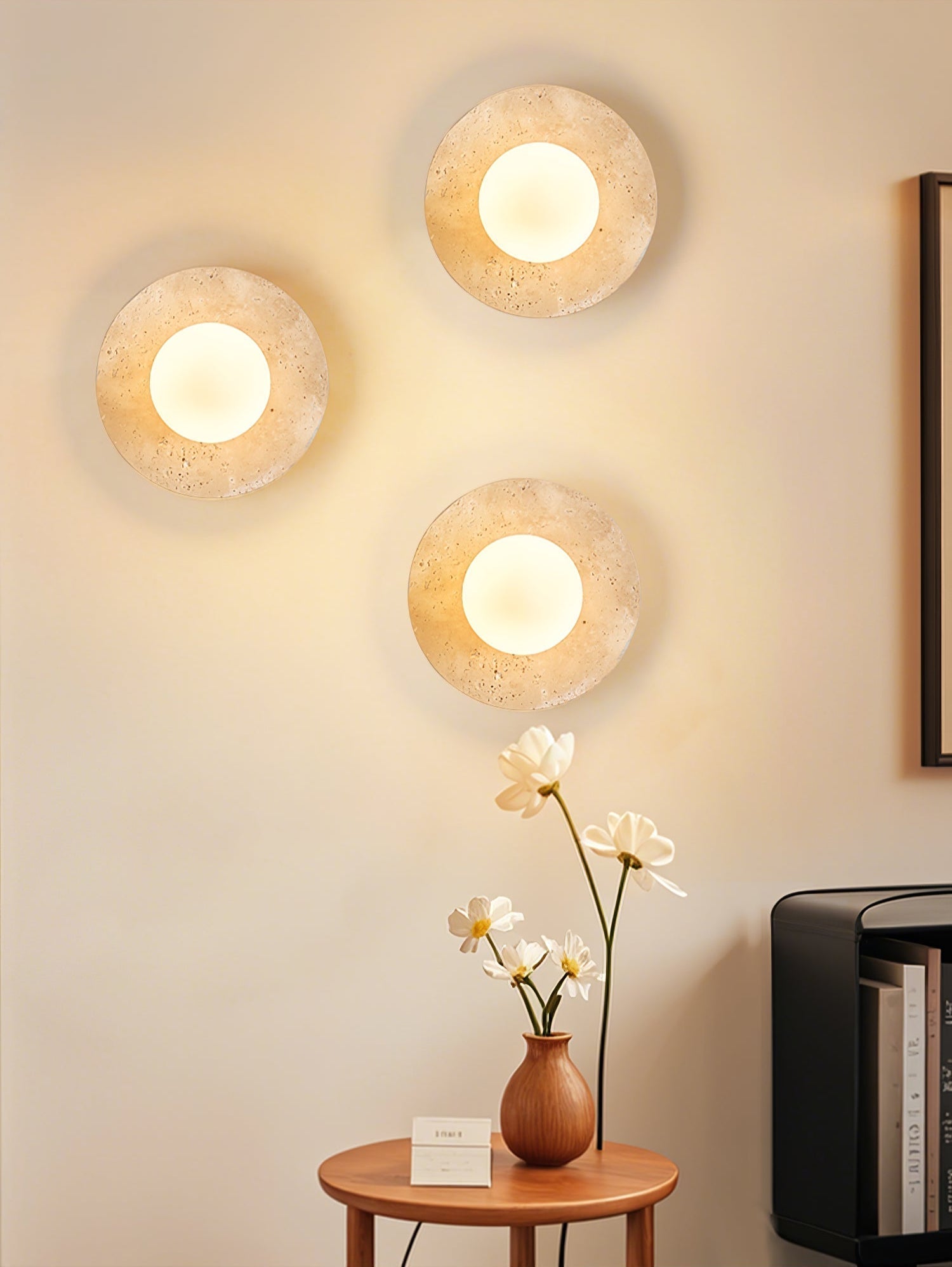 Vesolyra Travertine Ceiling Light - Neutralighting