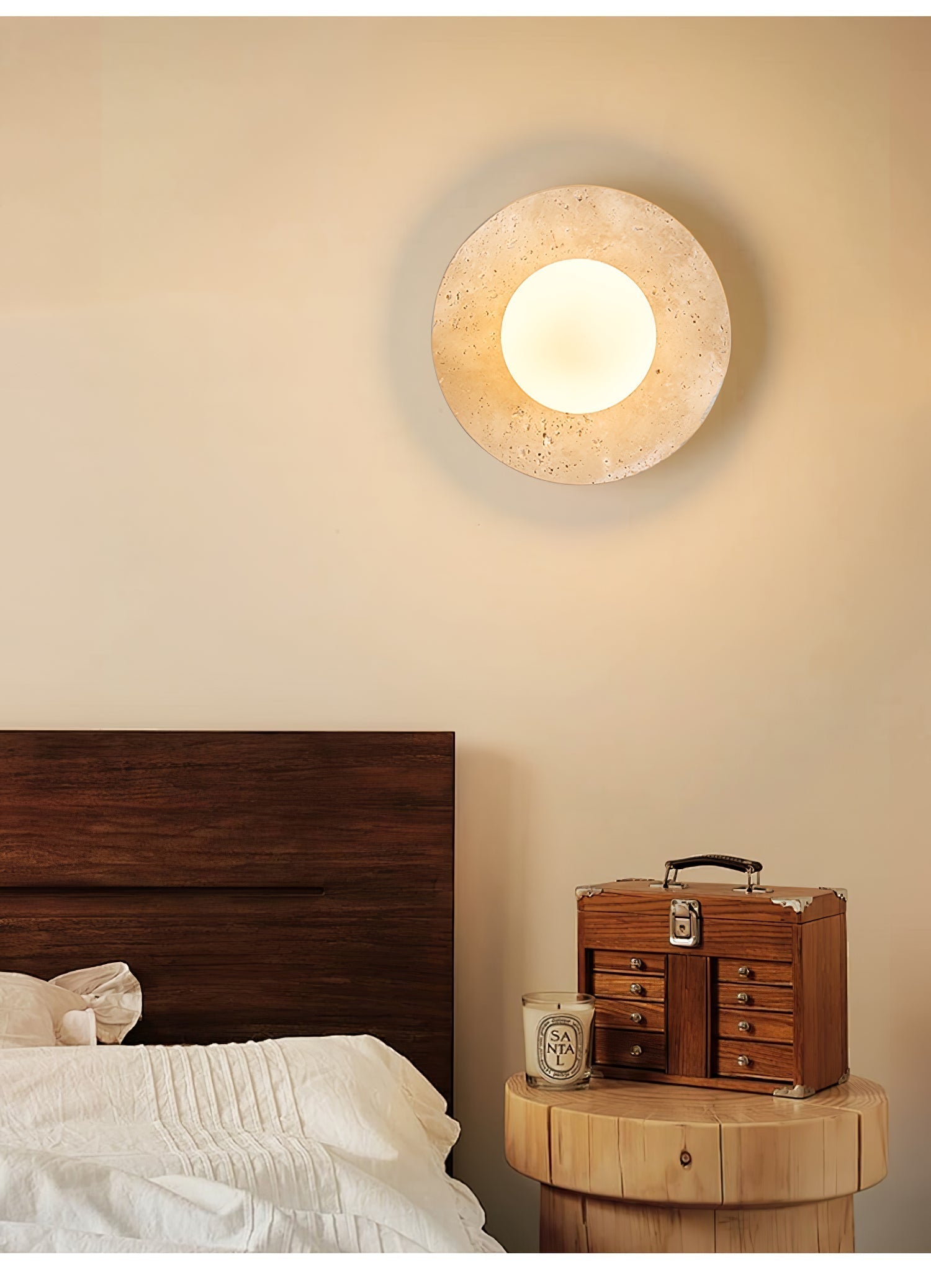 Vesolyra Travertine Ceiling Light - Neutralighting