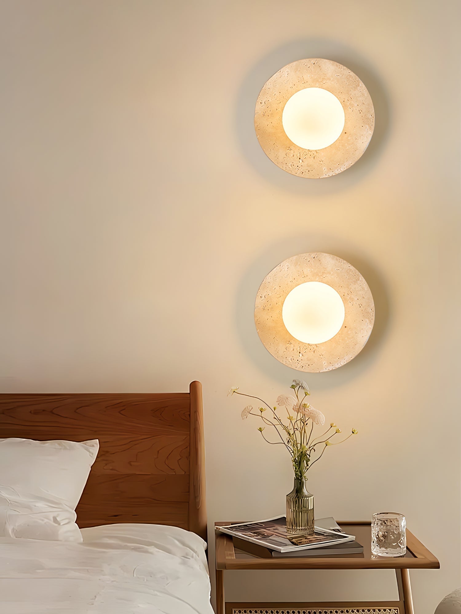 Vesolyra Travertine Ceiling Light - Neutralighting