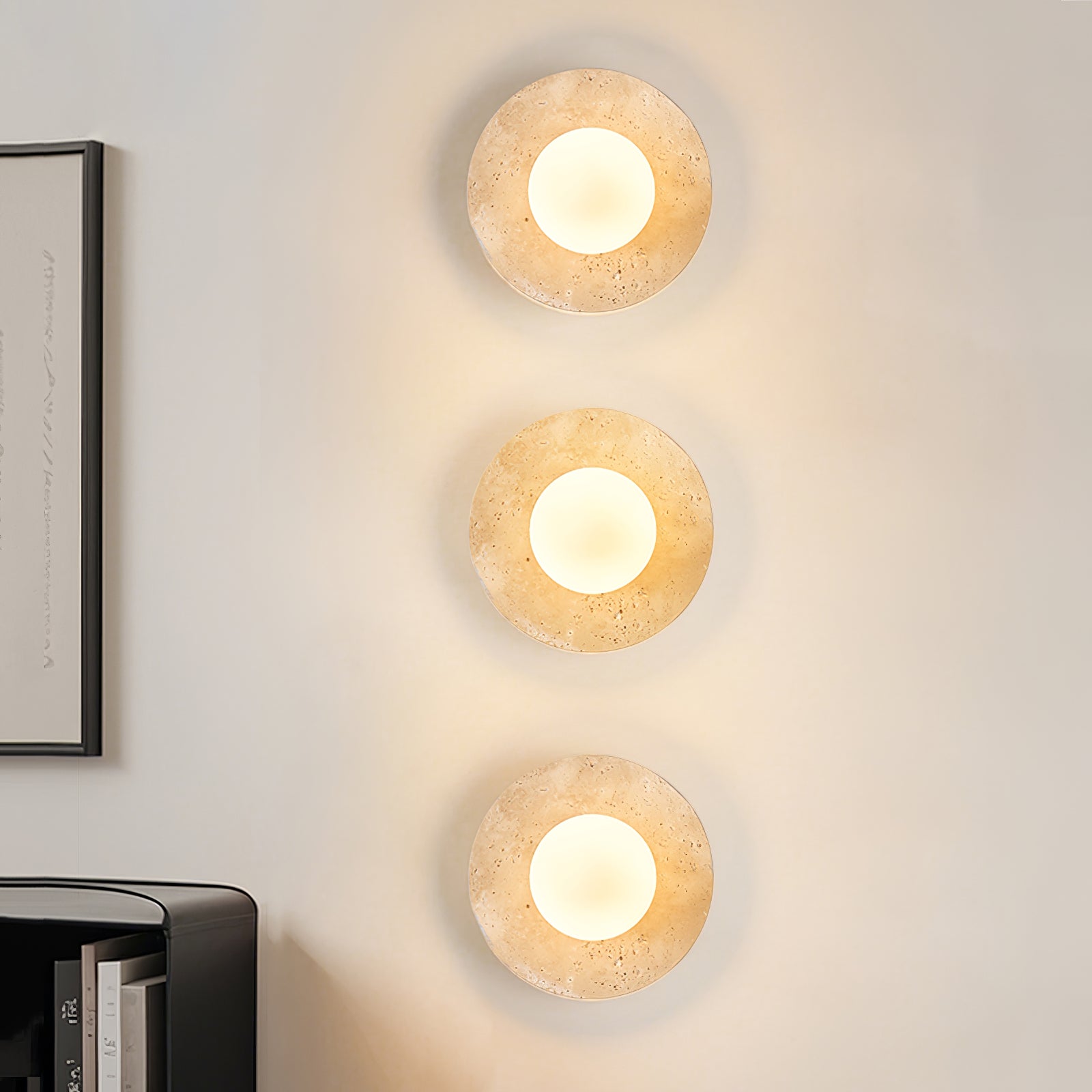 Vesolyra Travertine Ceiling Light - Neutralighting