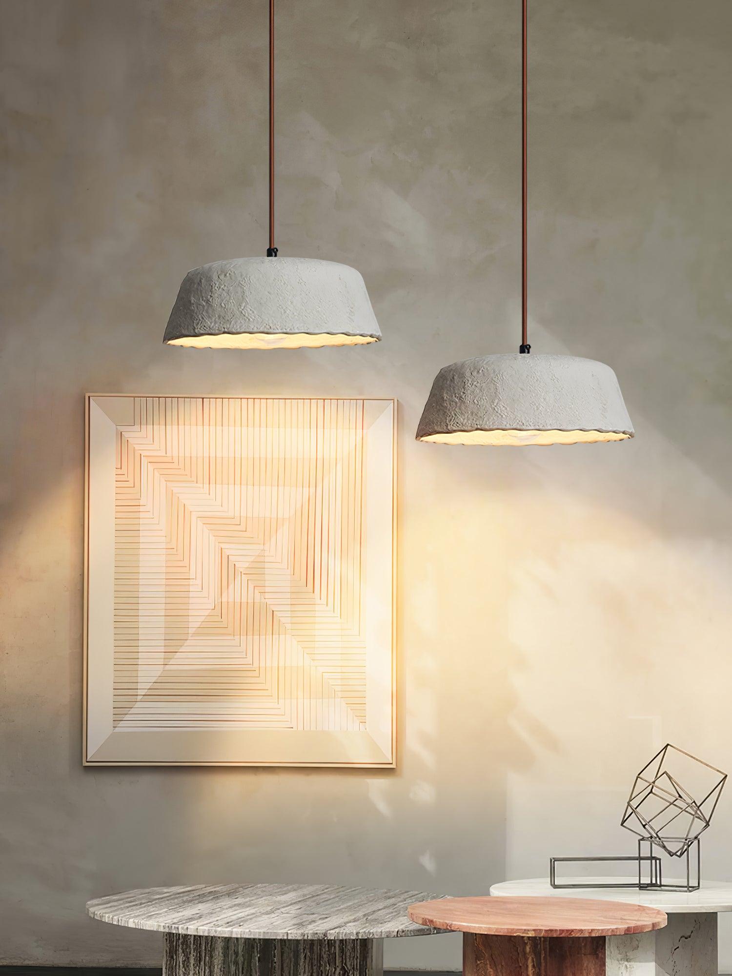 Stone Contemporary Wood Pendant Lamp - Blowlighting