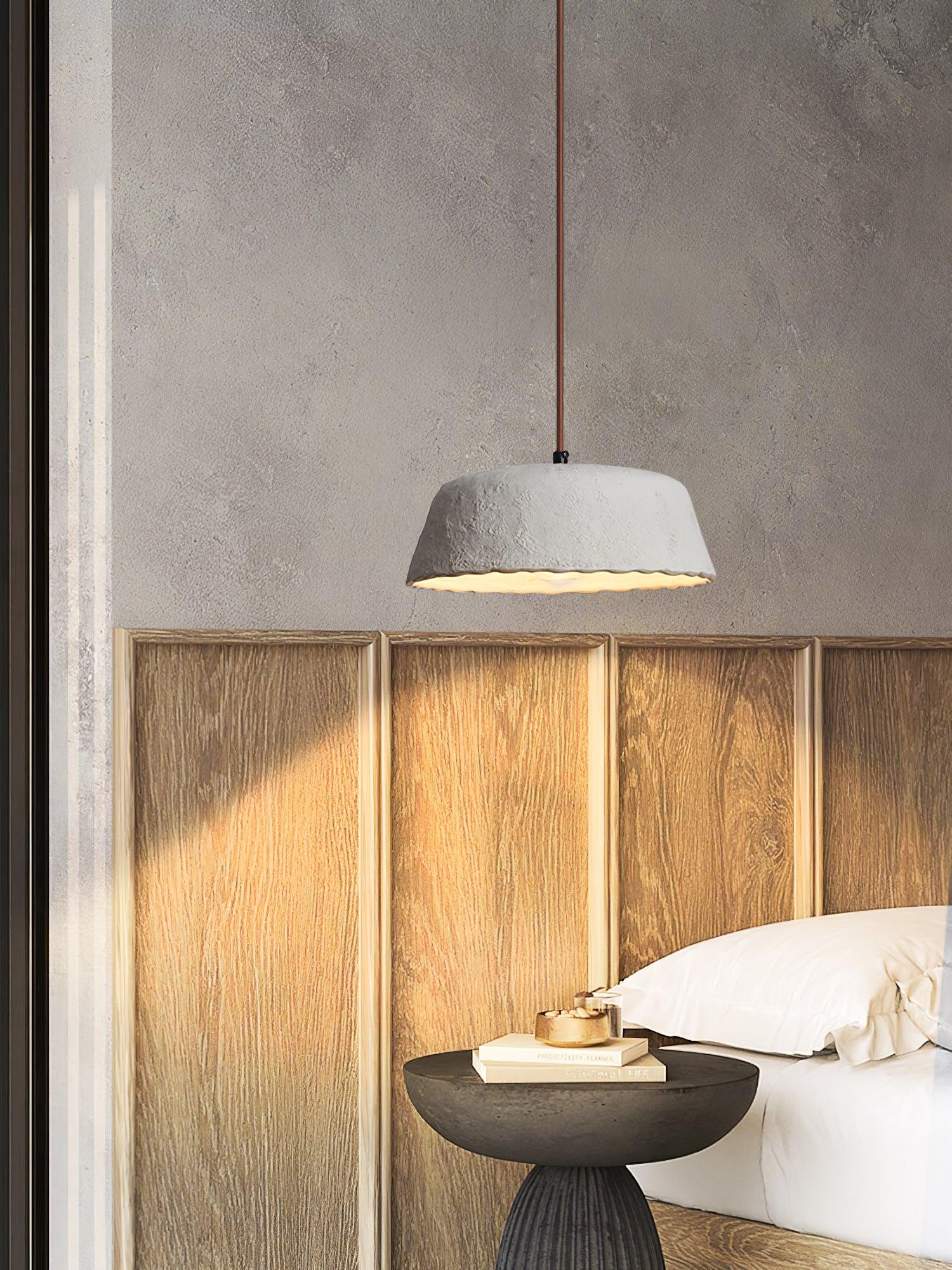 Stone Contemporary Wood Pendant Lamp - Blowlighting