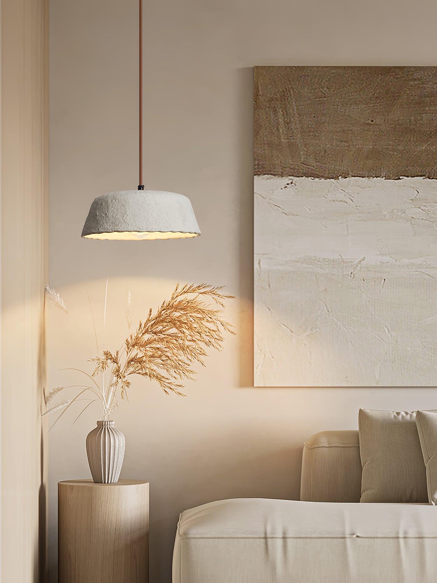 Stone Contemporary Wood Pendant Lamp - Blowlighting
