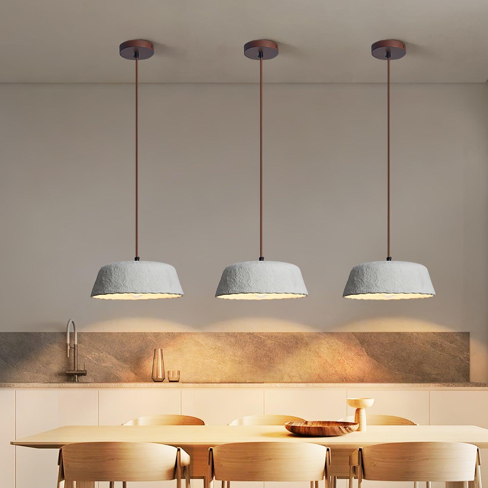 Stone Contemporary Wood Pendant Lamp - Blowlighting