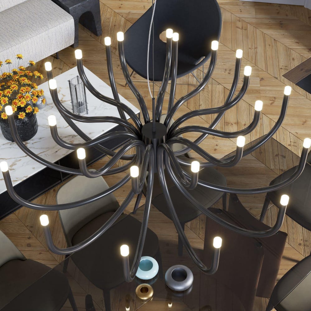 Myvenara Individual Creativity Brass Metal Chandelier - Lamp Copper