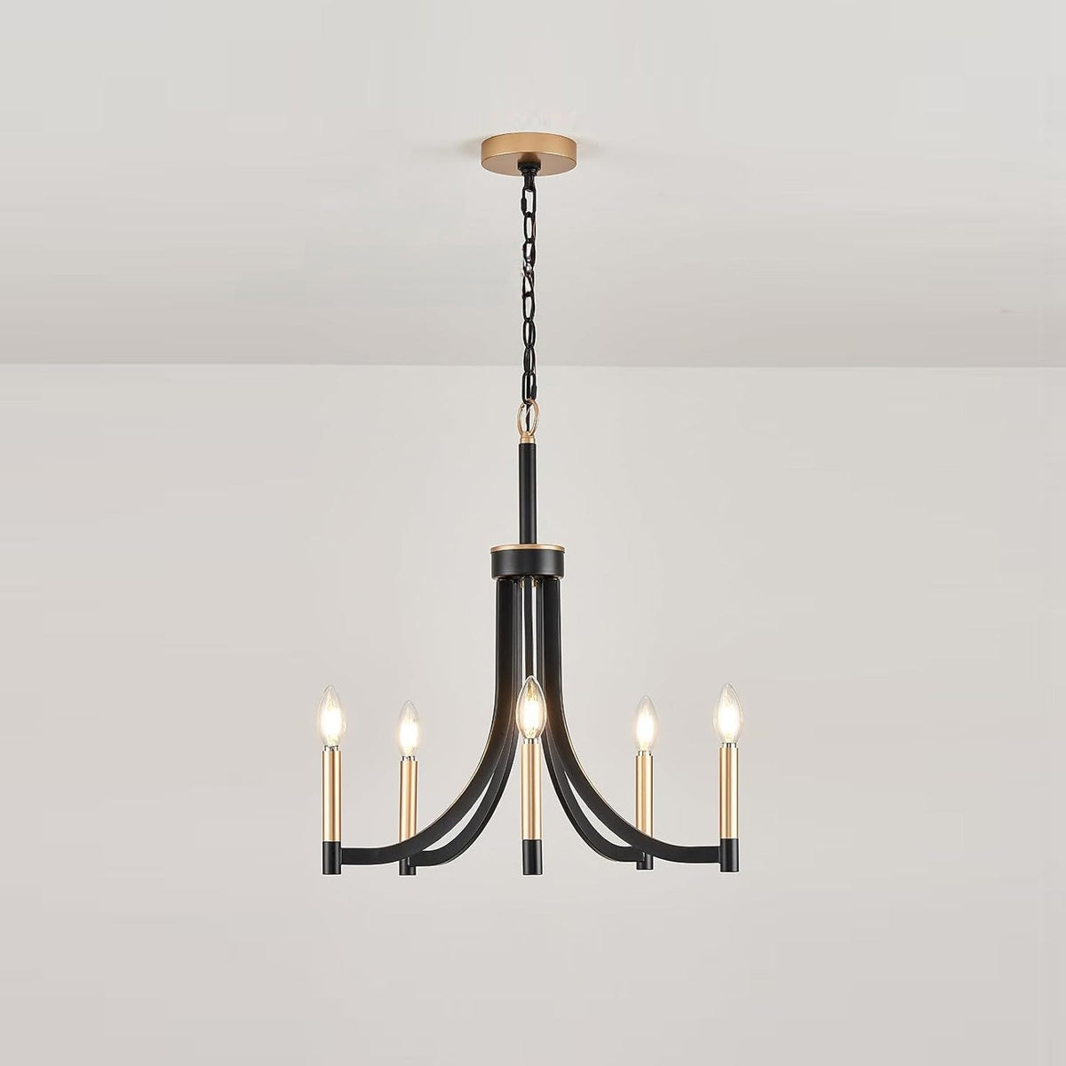 Ceshaora Vintage Industrial Brass Metal Chandelier - Lamp Copper