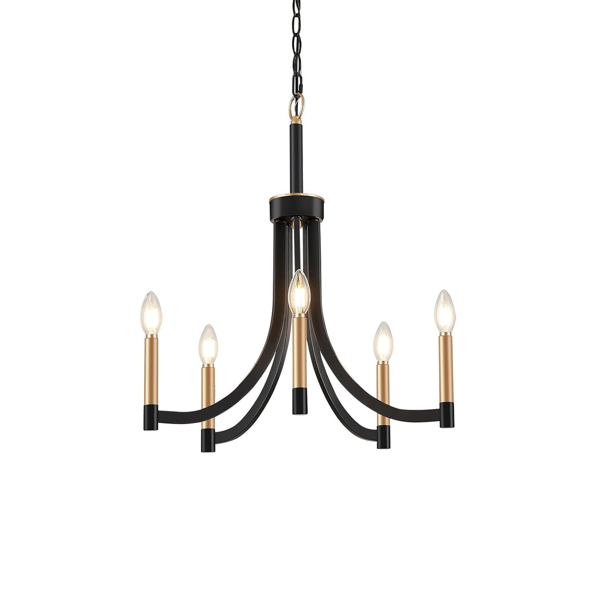 Ceshaora Vintage Industrial Brass Metal Chandelier - Lamp Copper