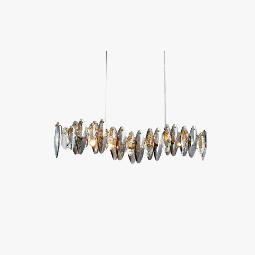 Kristy Design Vetro LED Lampade a Sospensione Oro Soggiorno