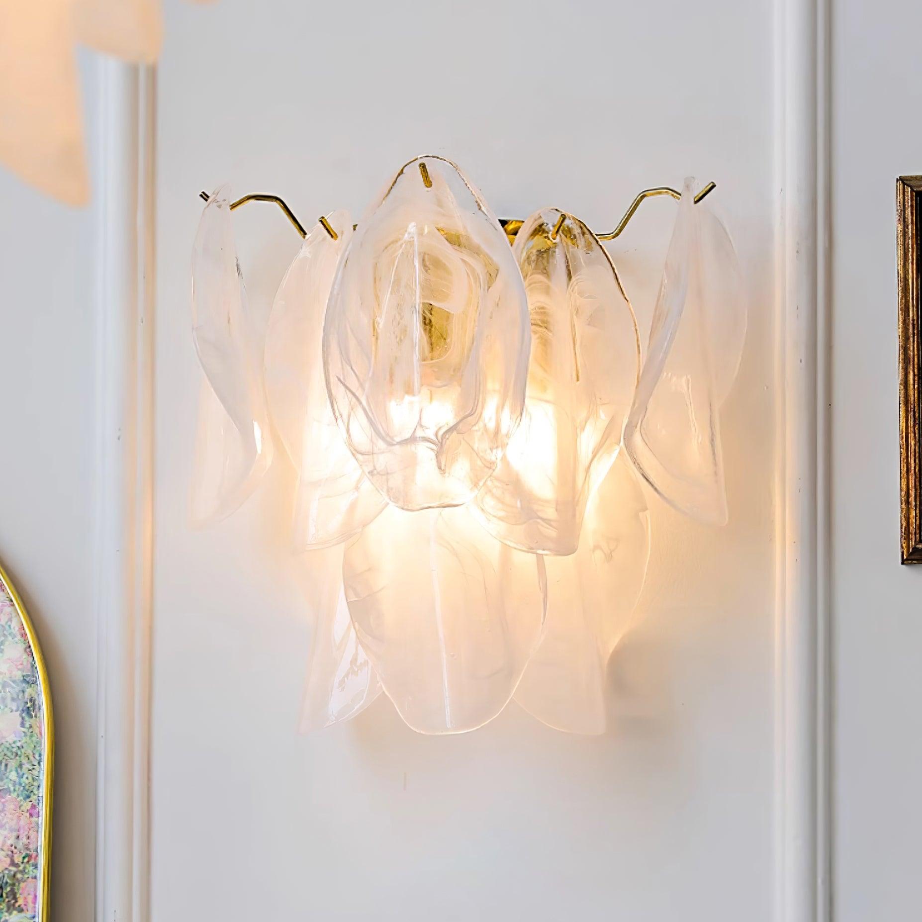 Evelo Petal Glass Wall Lamp - Letslighting