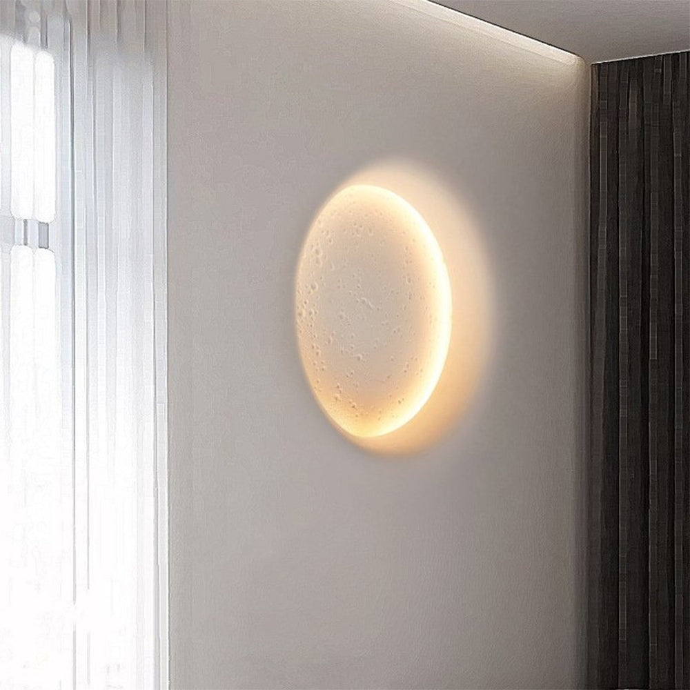 Aria Decorativa Bellissimo LED Emisfero Luna Applique Metallo Gesso Soggiorno/Camera da Letto