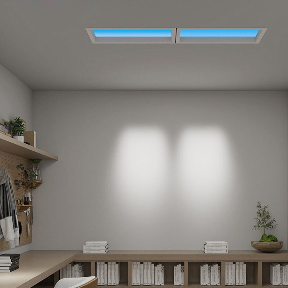 Arisha Moderna Insolito LED Plafoniera Metallo Incasso Blu Nera Soggiorno/Camera da Letto
